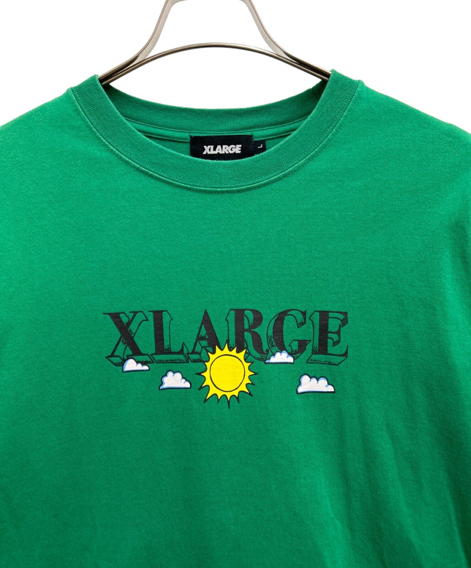 X-LARGE (エクストララージ) 半袖カットソー グリーン サイズ:L