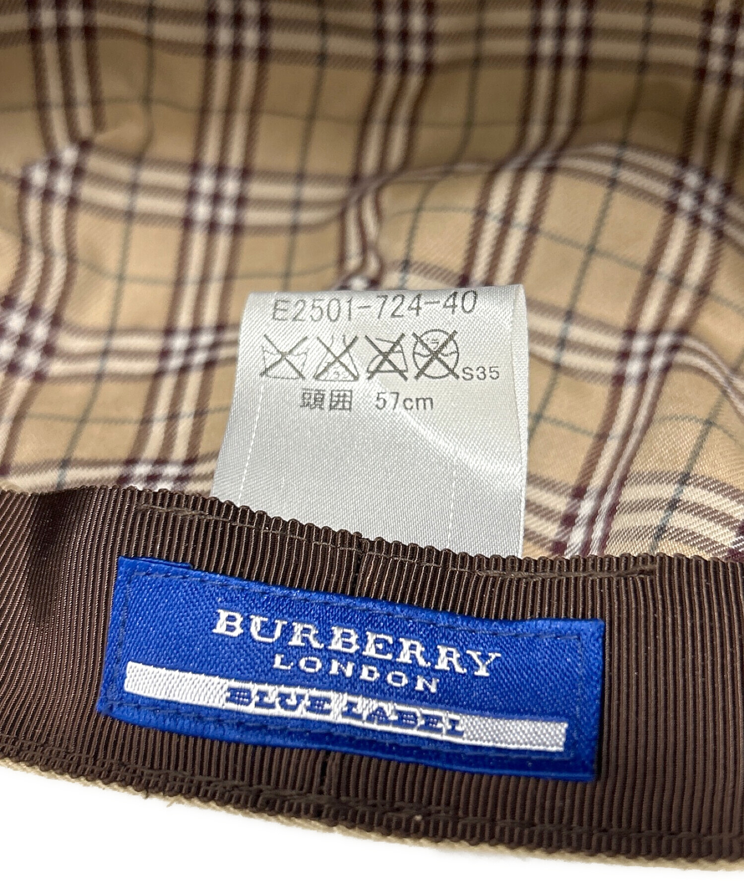 BURBERRY BLUE LABEL (バーバリーブルーレーベル) キャスケット ベージュ