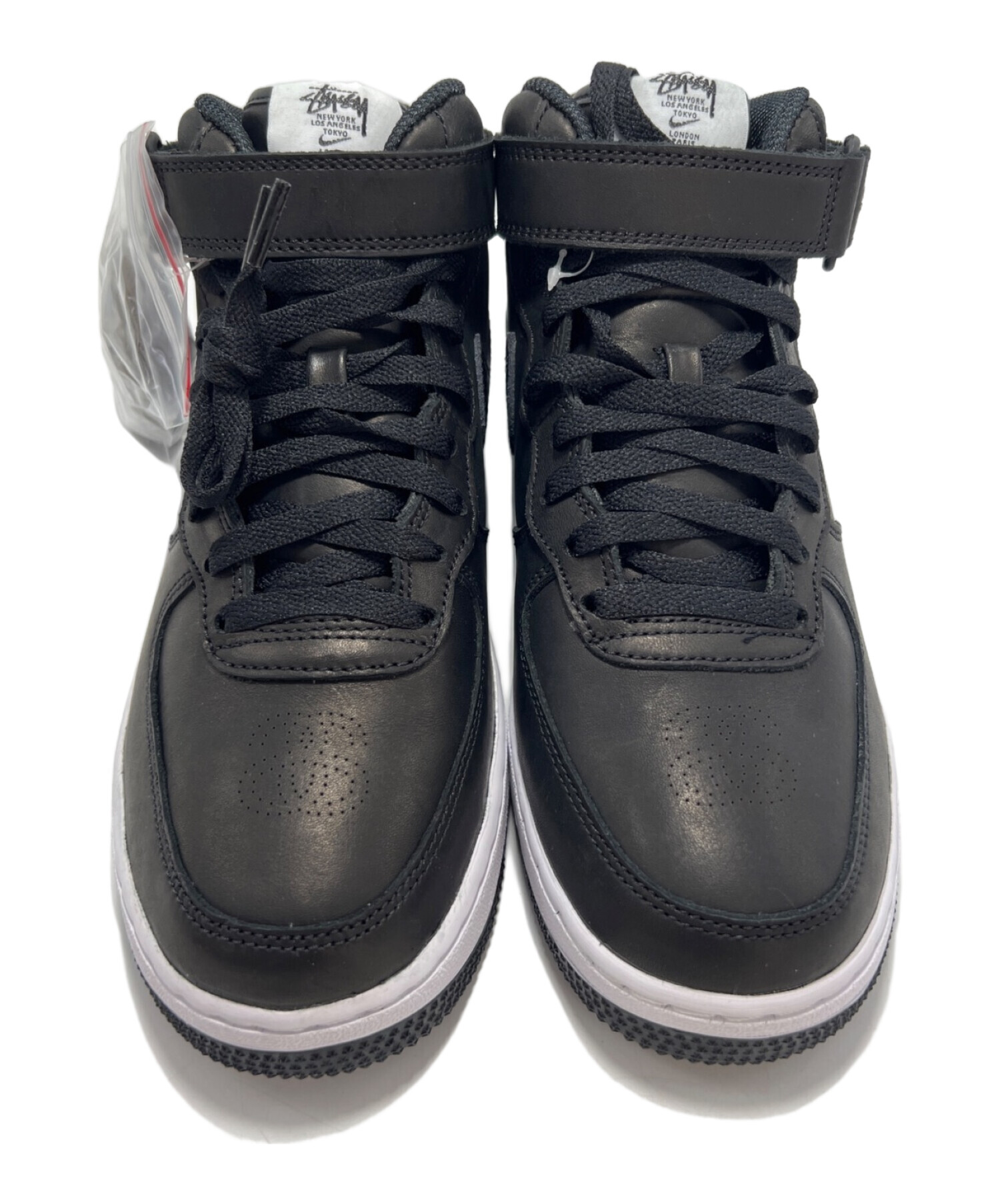 中古・古着通販】NIKE (ナイキ) stussy (ステューシー) AIR FORCE1 '07 MID ブラック サイズ:25.5｜ブランド・古着通販  トレファク公式【TREFAC FASHION】スマホサイト