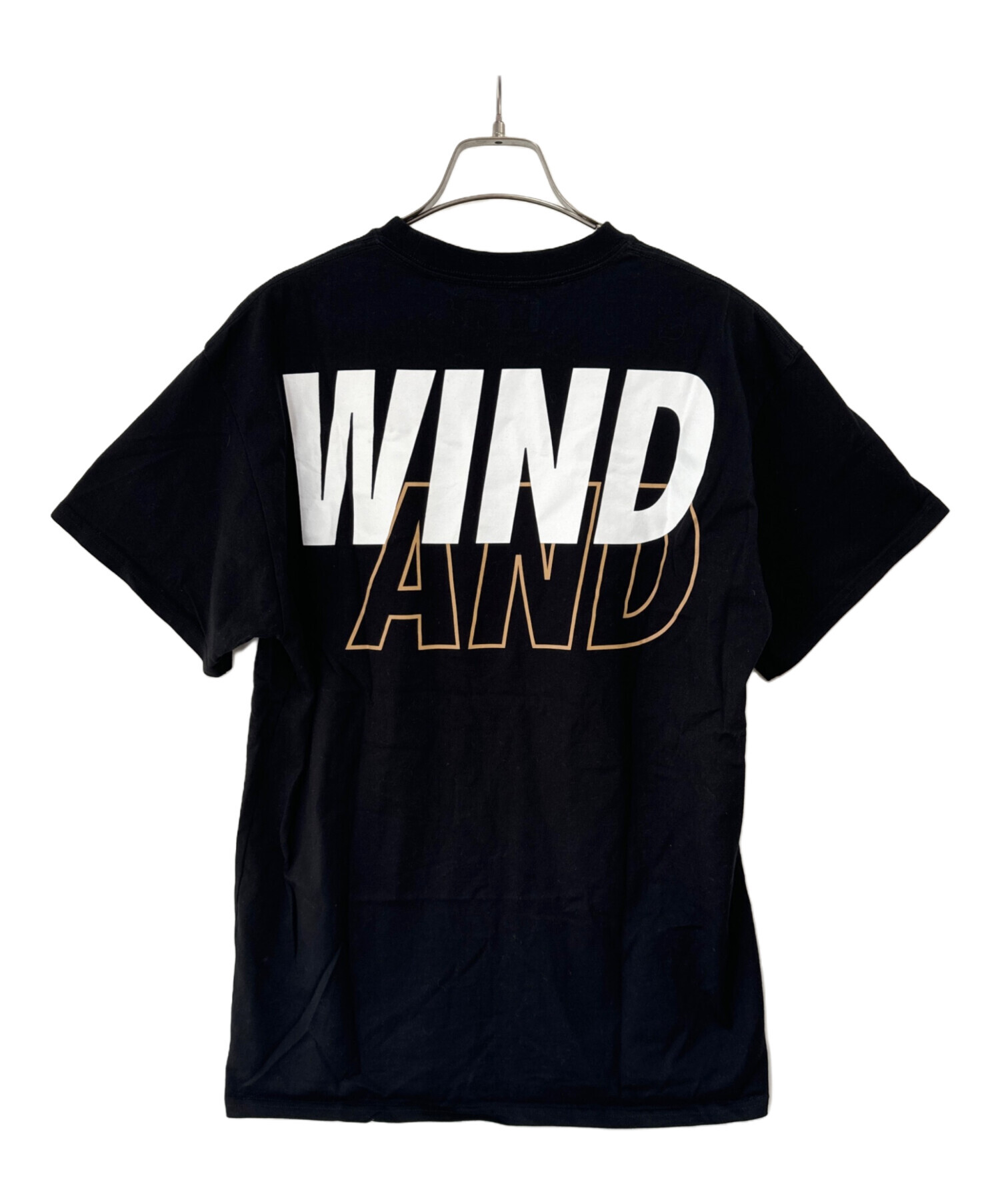 中古・古着通販】WIND AND SEA (ウィンダンシー) ロゴ クルーネック Tシャツ ブラック サイズ:L｜ブランド・古着通販  トレファク公式【TREFAC FASHION】スマホサイト