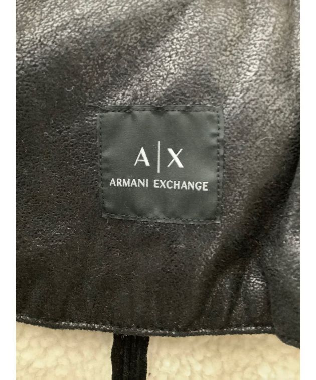ARMANI EXCHANGE (アルマーニエクスチェンジ) 裏ボアジャケット ブラック サイズ:XS