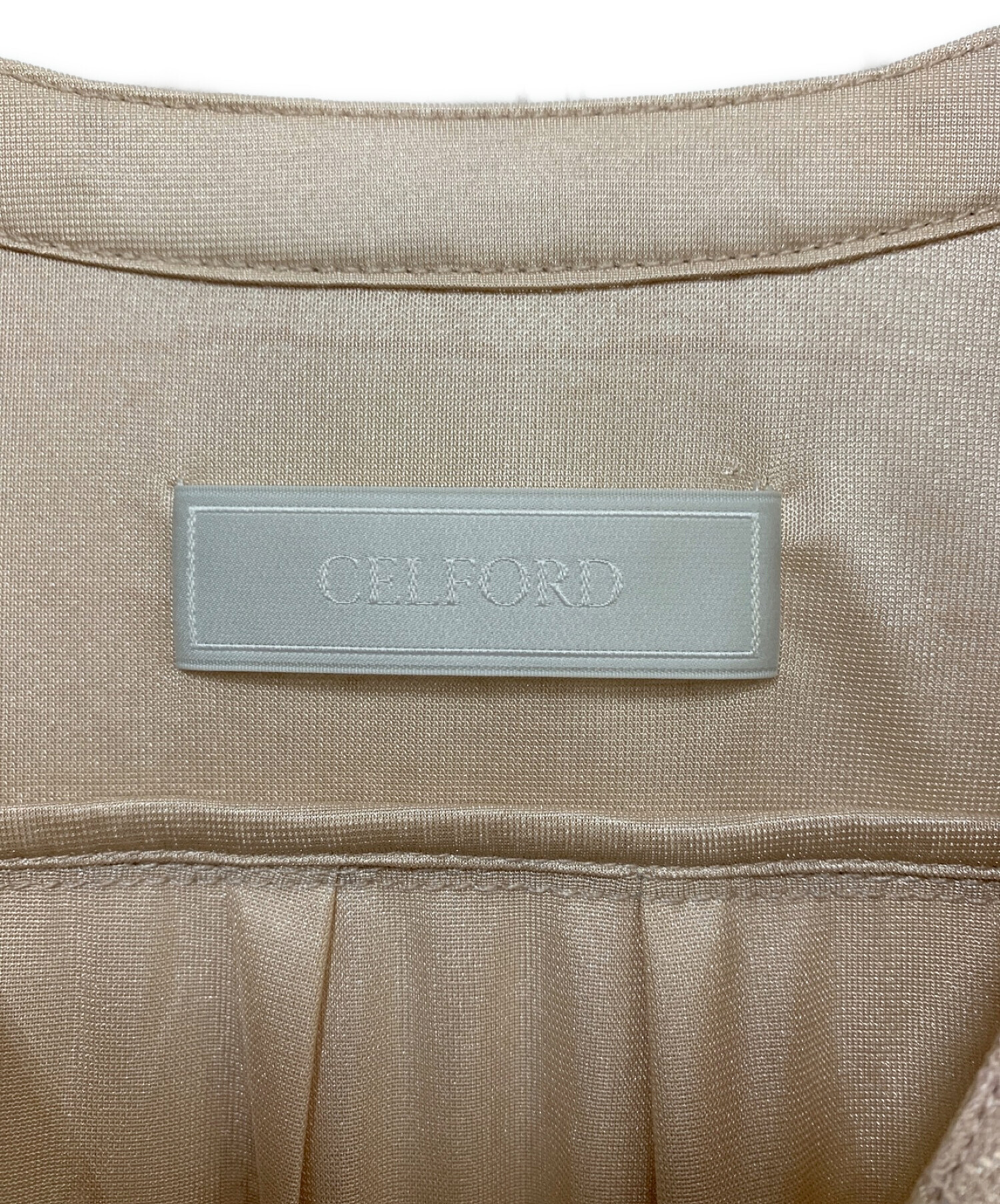 CELFORD (セルフォード) ストライプレースワンピース ピンク サイズ:36