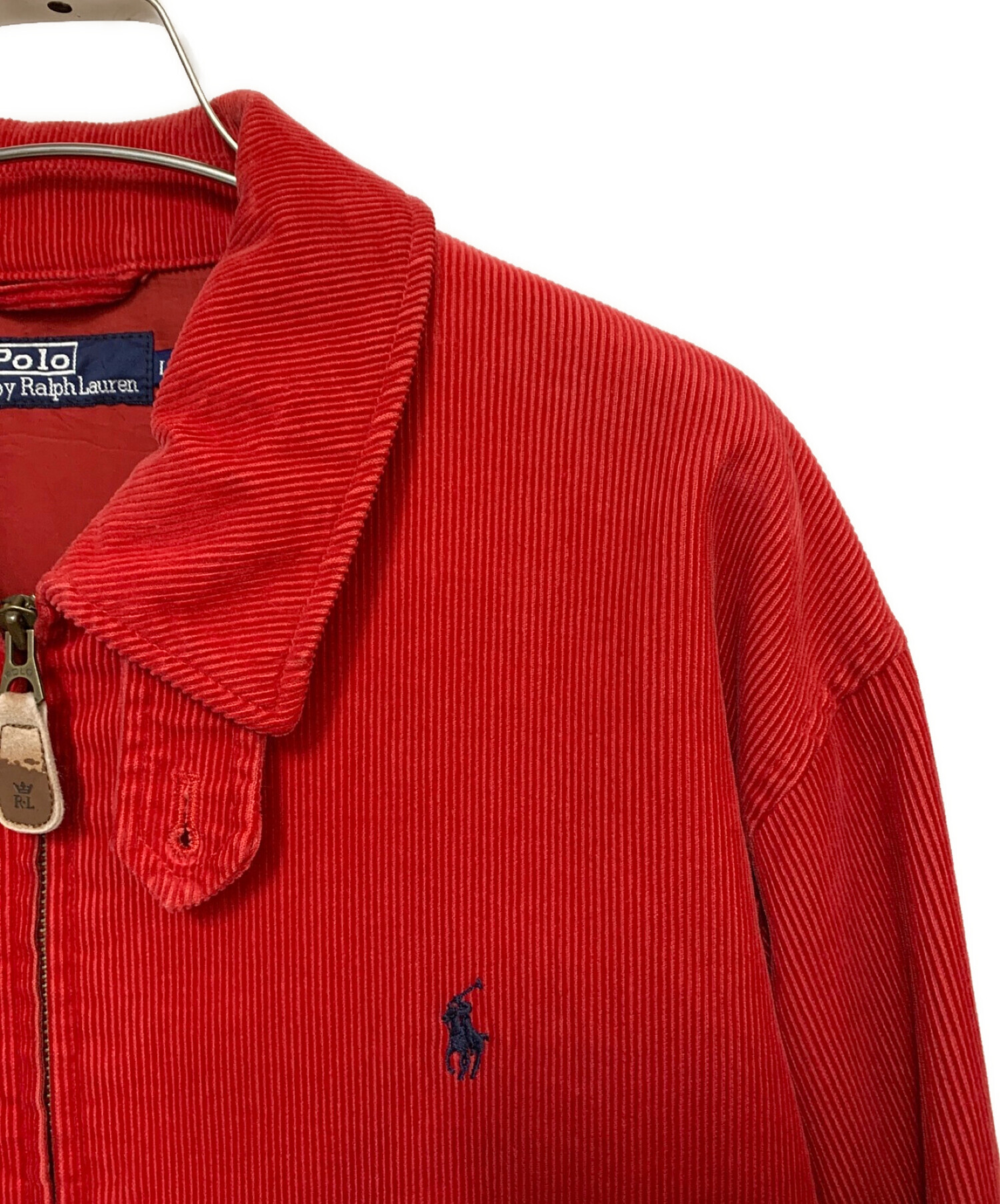 POLO RALPH LAUREN (ポロ・ラルフローレン) コーデュロイジャケット レッド サイズ:L