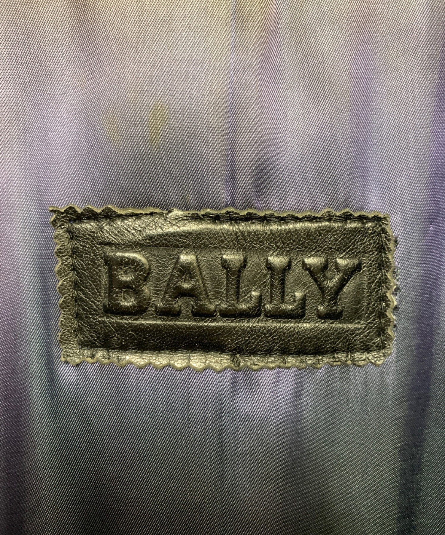 中古・古着通販】BALLY (バリー) レザーコート ブラック サイズ:46