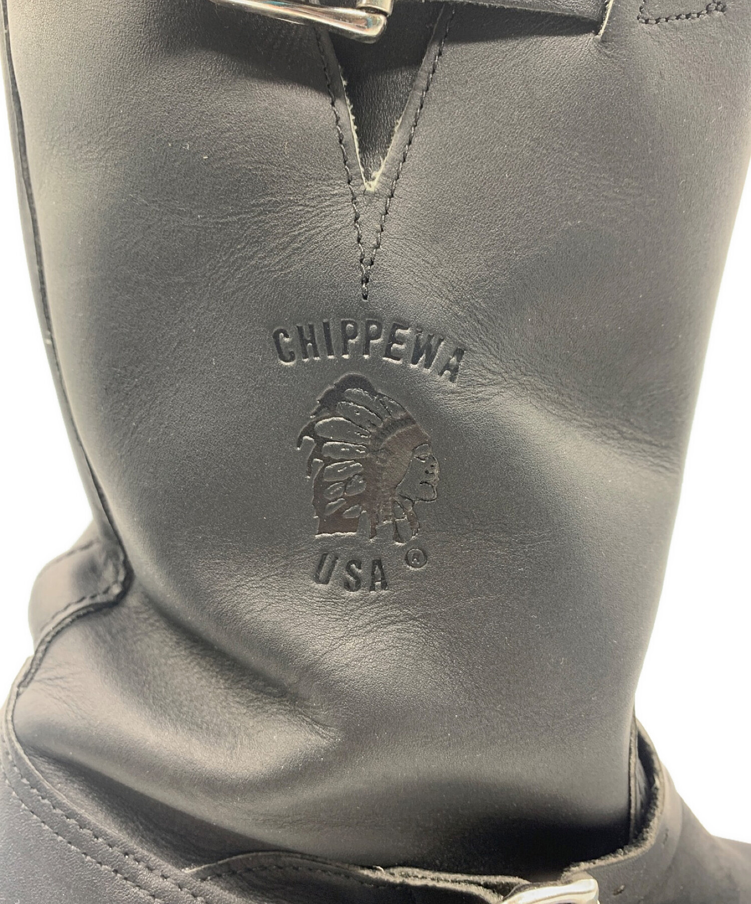 中古・古着通販】CHIPPEWA (チペワ) エンジニアブーツ ブラック サイズ