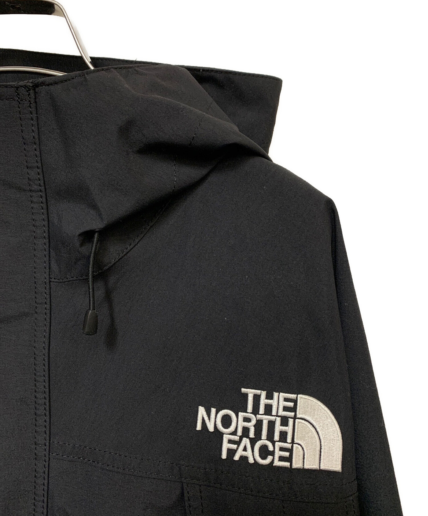 THE 骨っぽく NORTH FACE ノースフェイス ナイロンジャケット ブラック Mサイズ【中古】【MEDIUM】【メンズ】