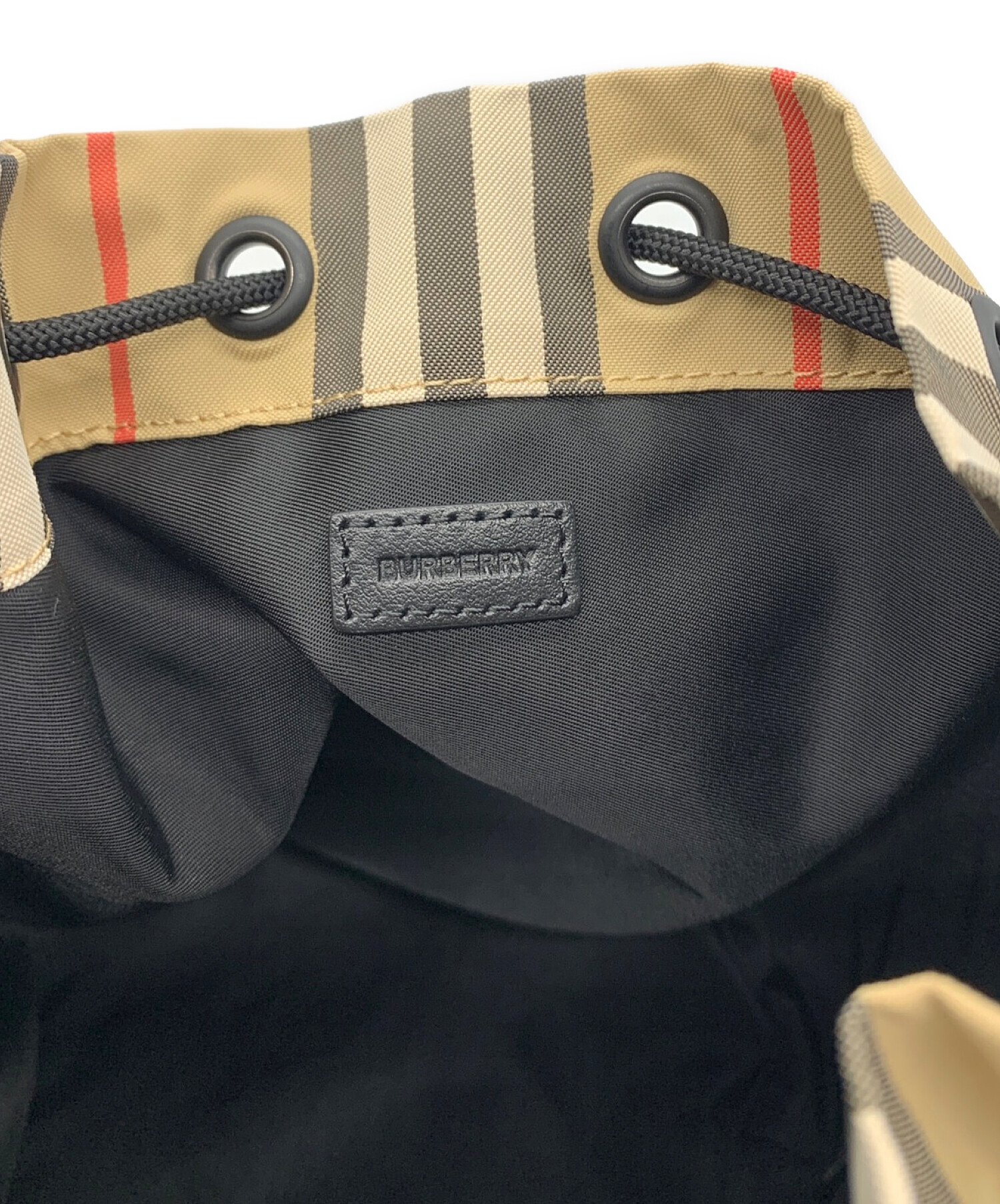 中古・古着通販】BURBERRY (バーバリー) PHOEBEロゴナイロン巾着バッグ 