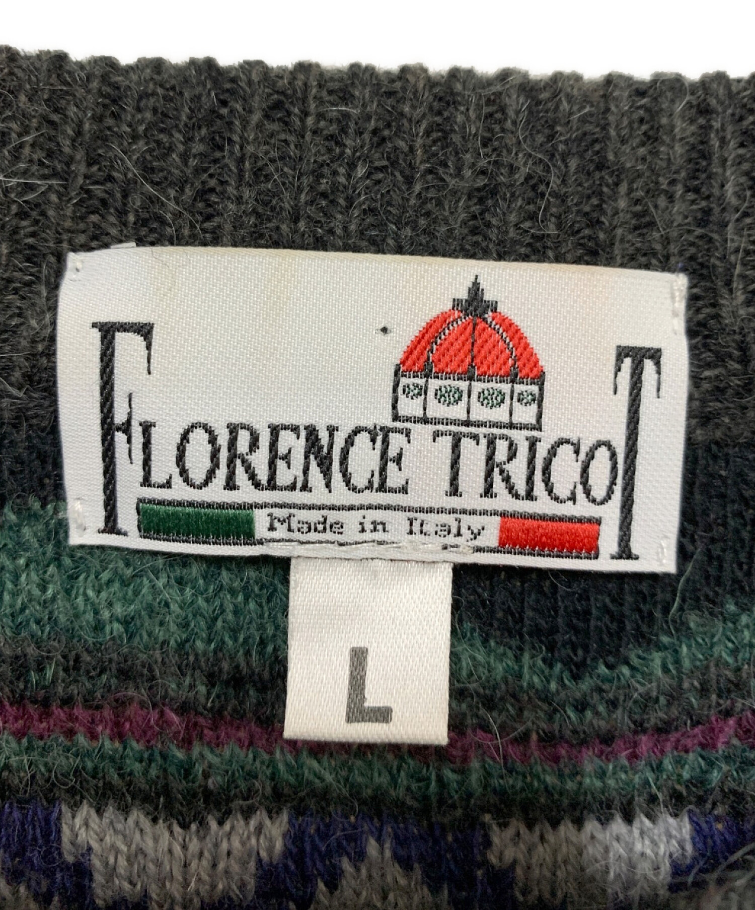 古着 FLORENCE TRICOT ウールニットセーター イタリア製 レディースL 