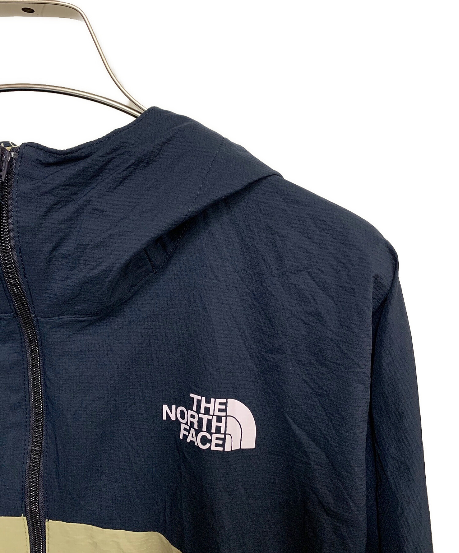 THE NORTH FACE (ザ ノース フェイス) スワローテイルフーディ ネイビー×ベージュ サイズ:M