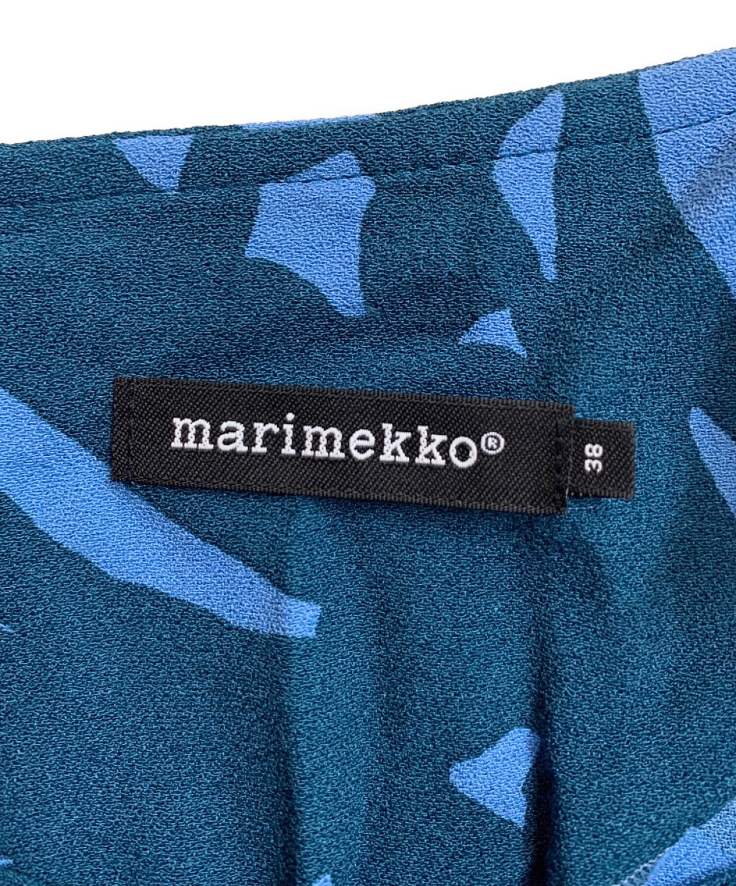 marimekko (マリメッコ) ワンピース ブルー サイズ:38