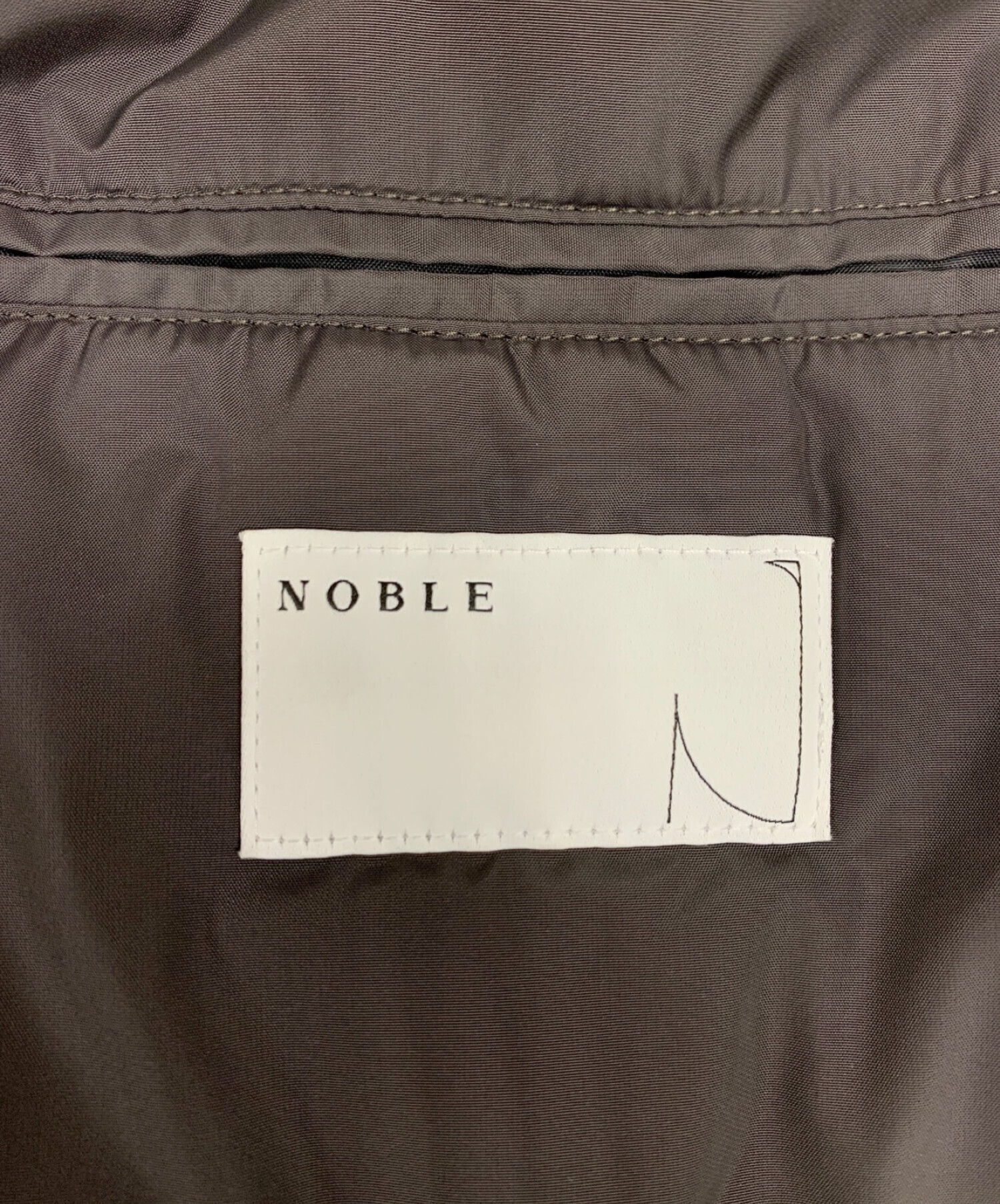 Noble (ノーブル) エアリーコクーンパッファーコート グレー サイズ:38