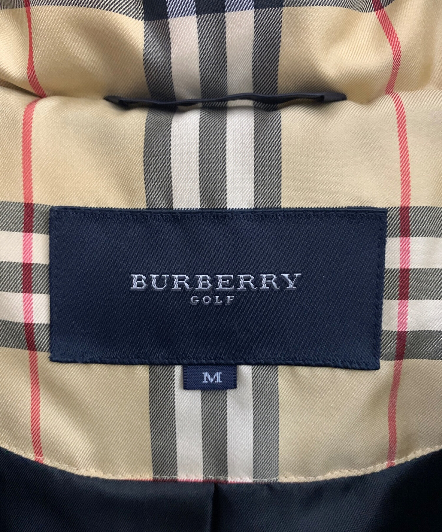 BURBERRY GOLF (バーバリーゴルフ) ダウンジャケット ブラック サイズ:M
