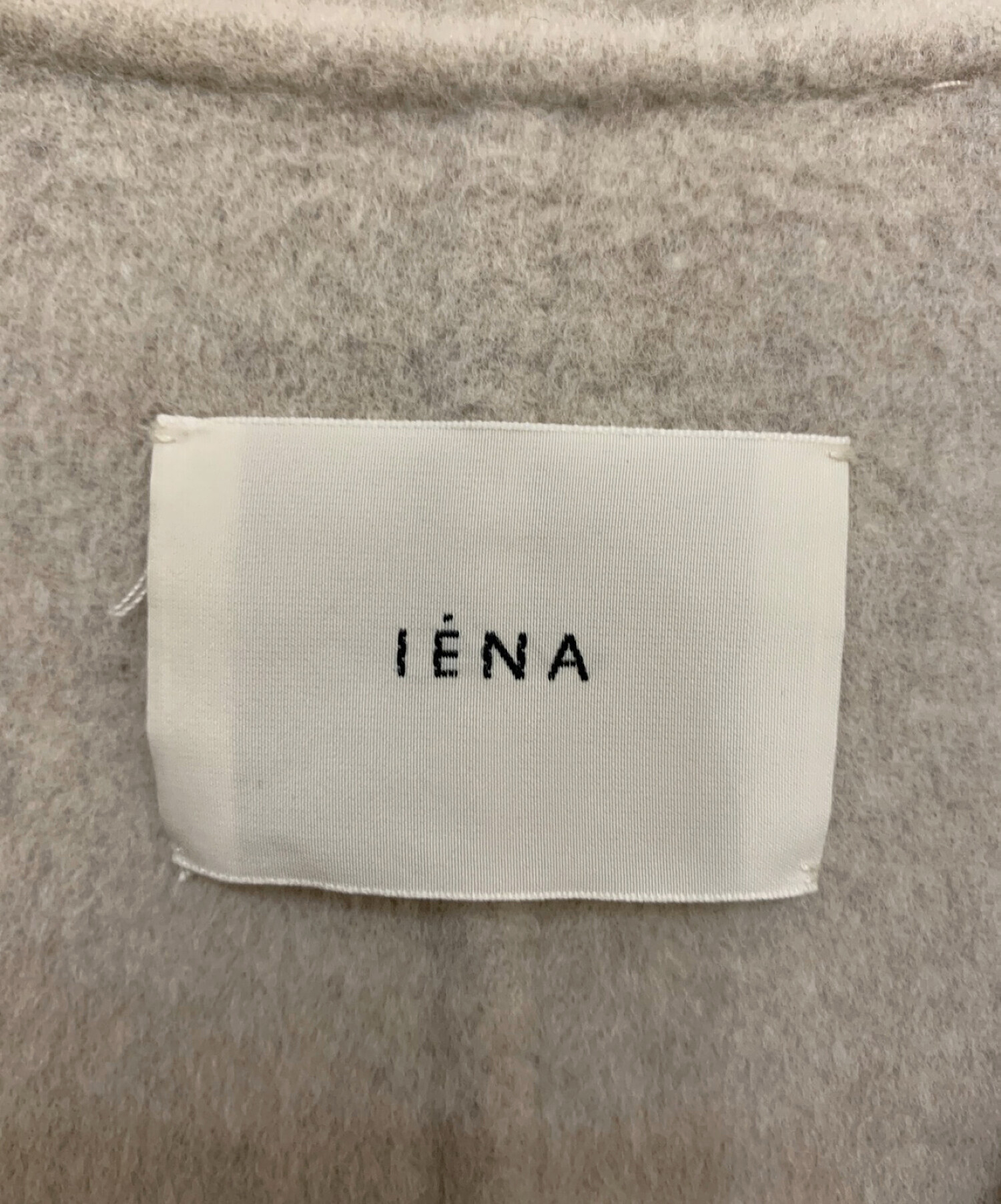 IENA (イエナ) スーパー160ダブルフェイスオーバーコート グレー サイズ:38