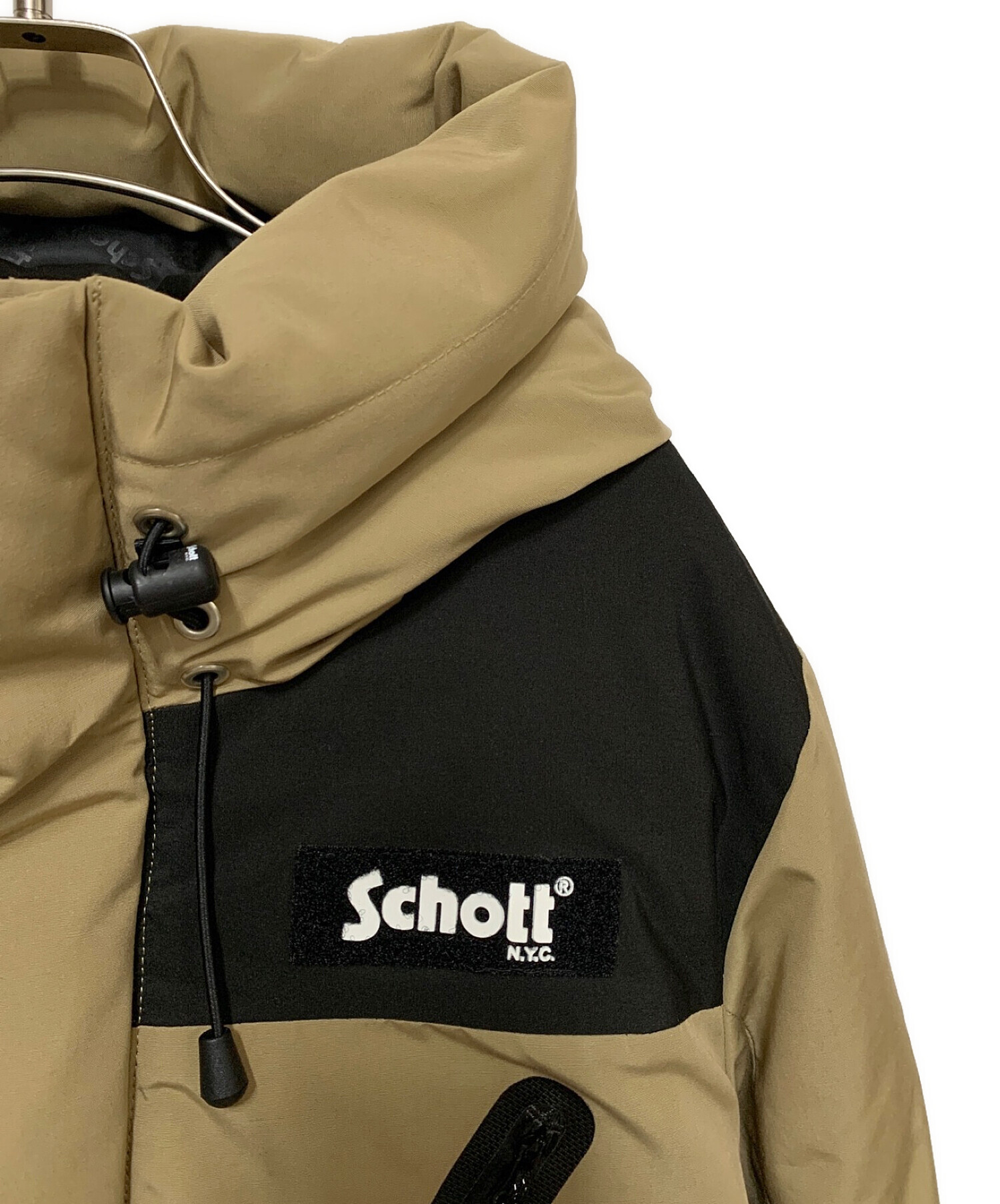 中古・古着通販】Schott (ショット) ダウンジャケット ベージュ サイズ