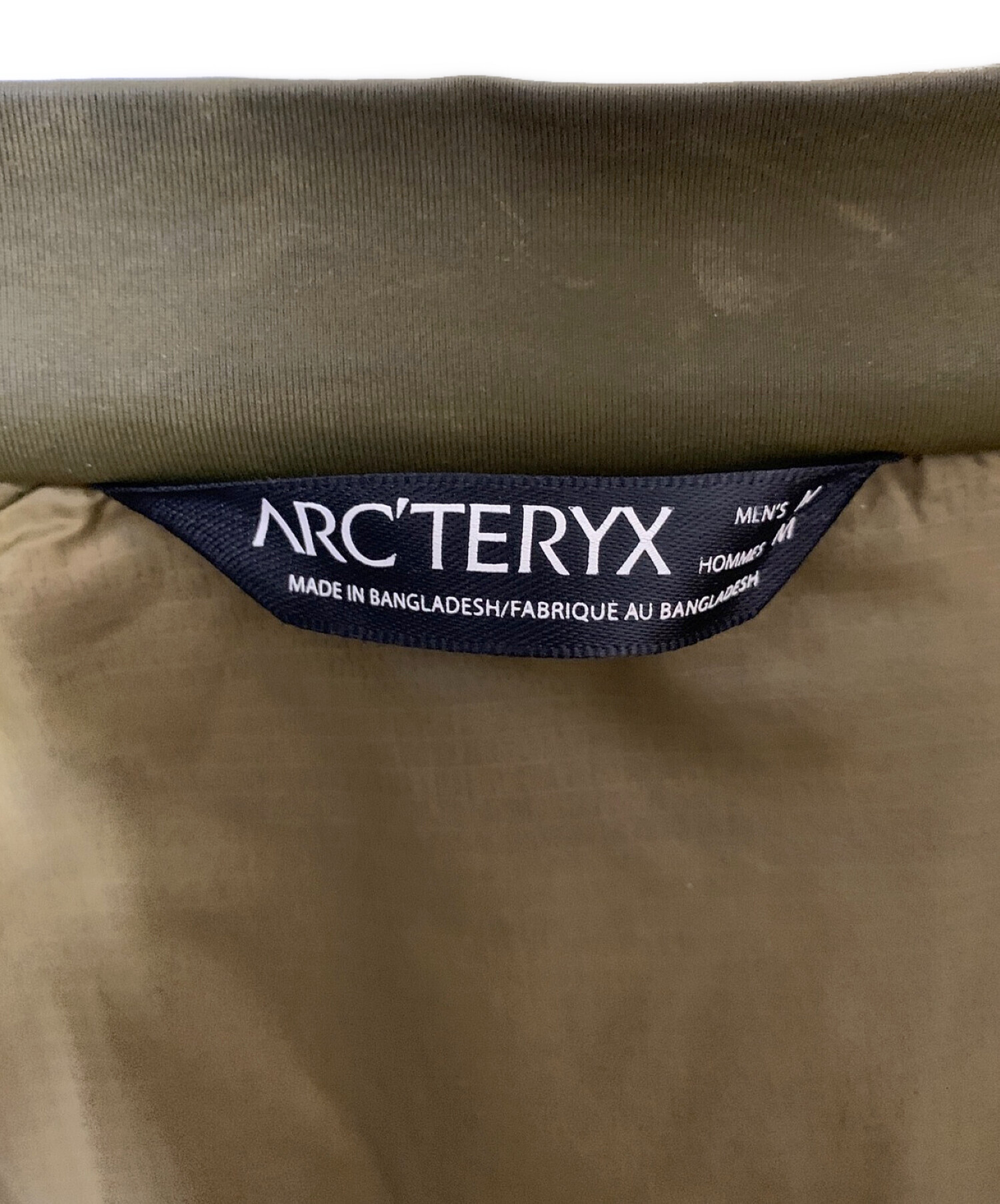 中古・古着通販】ARC'TERYX (アークテリクス) 中綿ジャケット カーキ