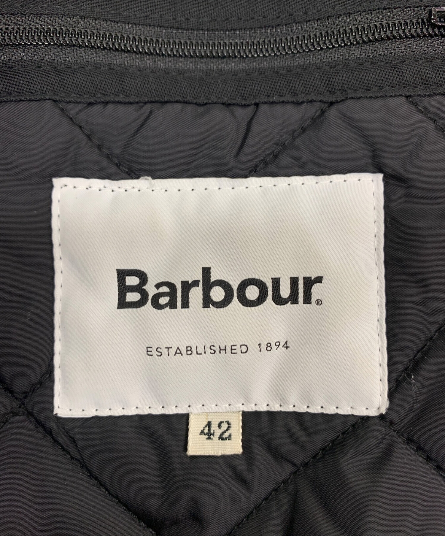 Barbour (バブアー) キルティングジャケット ブラック サイズ:42