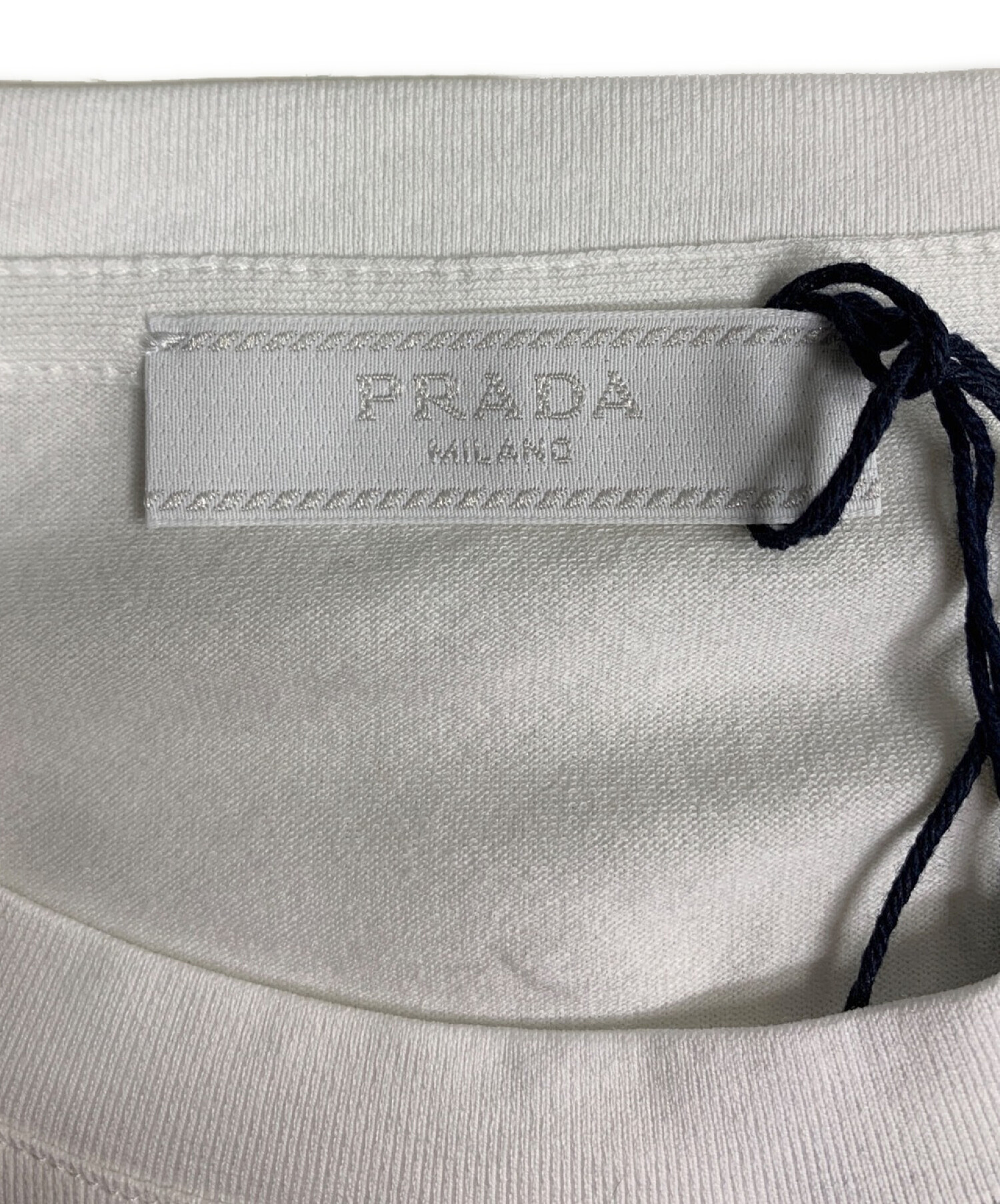 中古・古着通販】PRADA (プラダ) Tシャツ ホワイト サイズ:M 未使用品