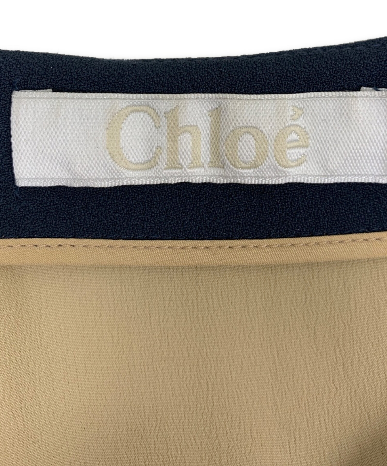 中古・古着通販】Chloe (クロエ) ワンピース ネイビー サイズ:34