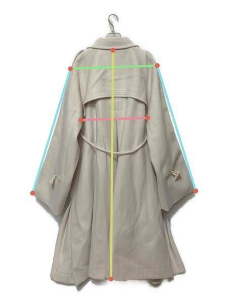 【中古・古着通販】willfully (ウィルフリー) tent toggle jersey melton various midi coat  アイボリー サイズ:FREE｜ブランド・古着通販 トレファク公式【TREFAC FASHION】スマホサイト