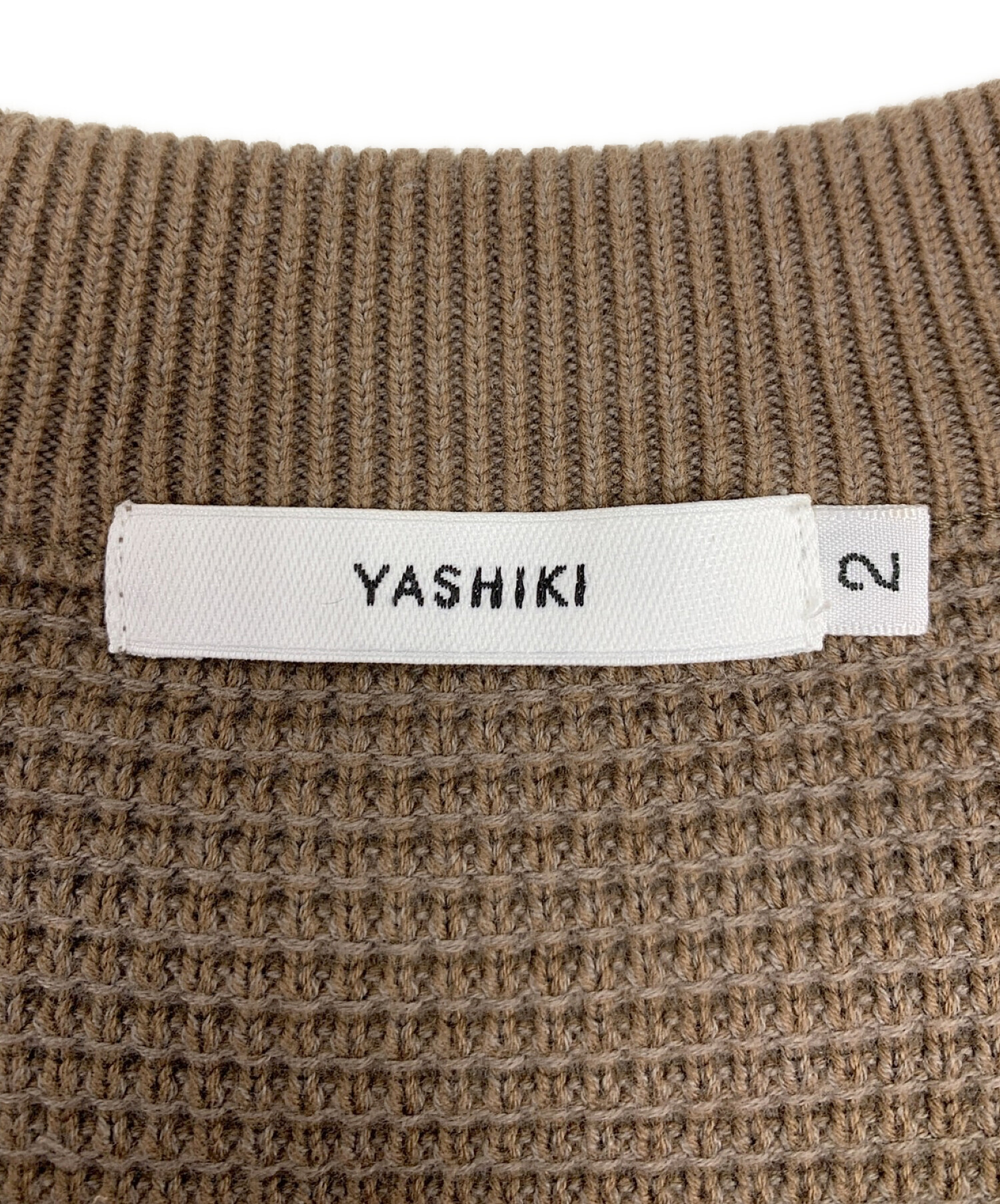 中古・古着通販】YASHIKI (ヤシキ) Kinomi Knit ベージュ サイズ:M