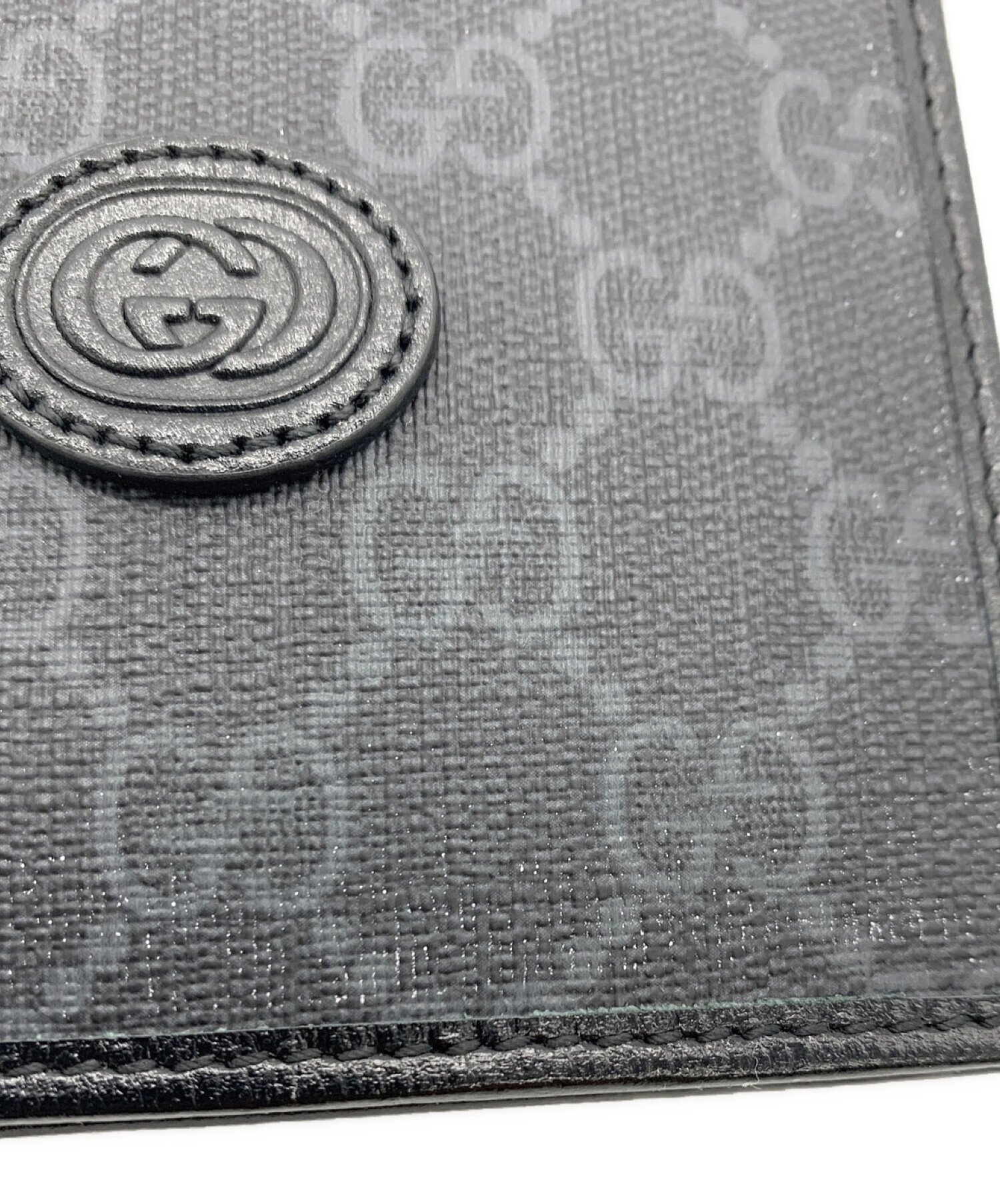 中古・古着通販】GUCCI (グッチ) 2つ折り財布 ブラック｜ブランド