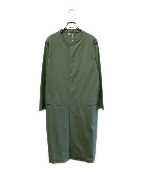 【中古・古着通販】Plantation (プランテーション) DESCENTE (デサント) ノーカラーコート グリーン サイズ:Ｍ  未使用品｜ブランド・古着通販 トレファク公式【TREFAC FASHION】スマホサイト