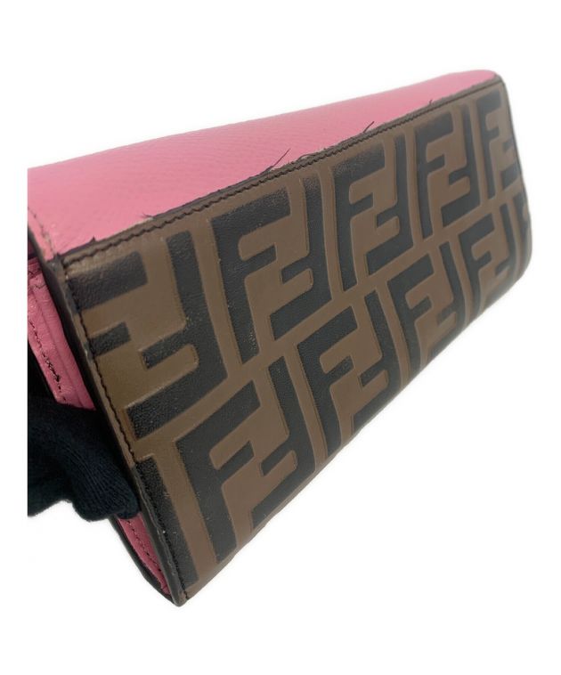 中古・古着通販】FENDI (フェンディ) 長財布 ピンクベージュ｜ブランド