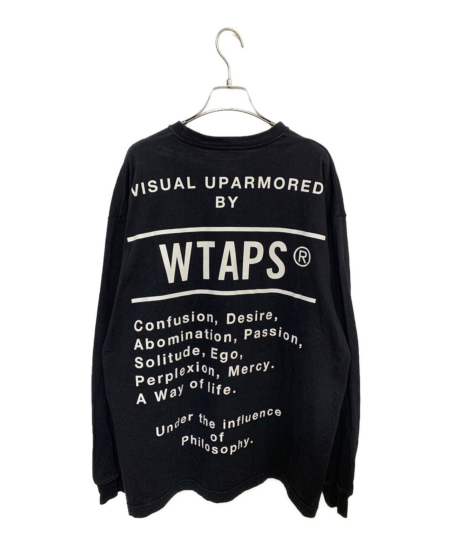 WTAPS (ダブルタップス) バックプリントロングTシャツ ブラック サイズ:X 02