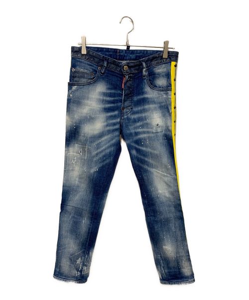 中古・古着通販】DSQUARED2 (ディースクエアード) クラッシュ加工デニムパンツ ブルー サイズ:44｜ブランド・古着通販  トレファク公式【TREFAC FASHION】スマホサイト