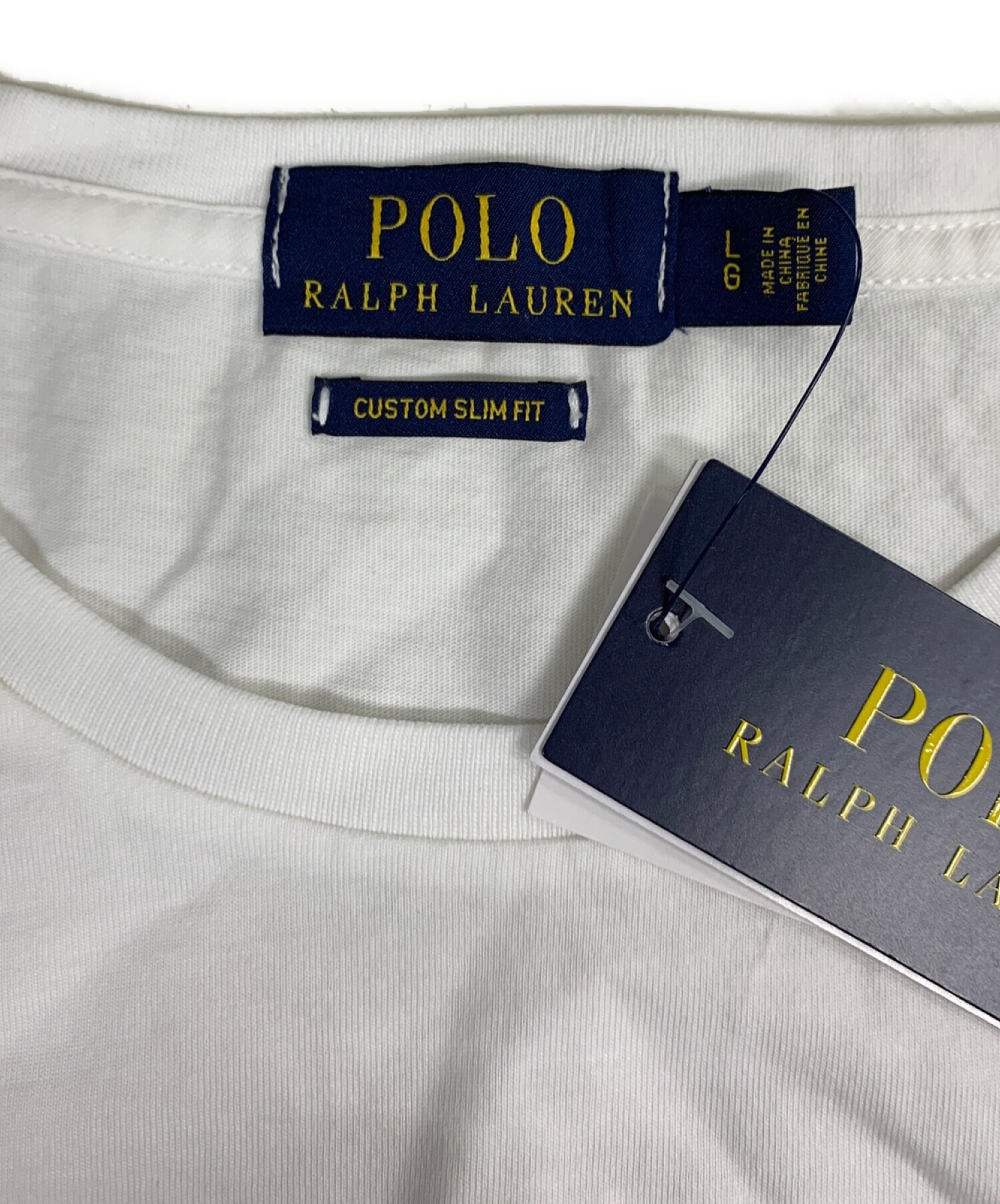 中古・古着通販】POLO RALPH LAUREN (ポロ・ラルフローレン) カスタム スリムフィット グラフィック Tシャツ ホワイト サイズ:L  未使用品｜ブランド・古着通販 トレファク公式【TREFAC FASHION】スマホサイト