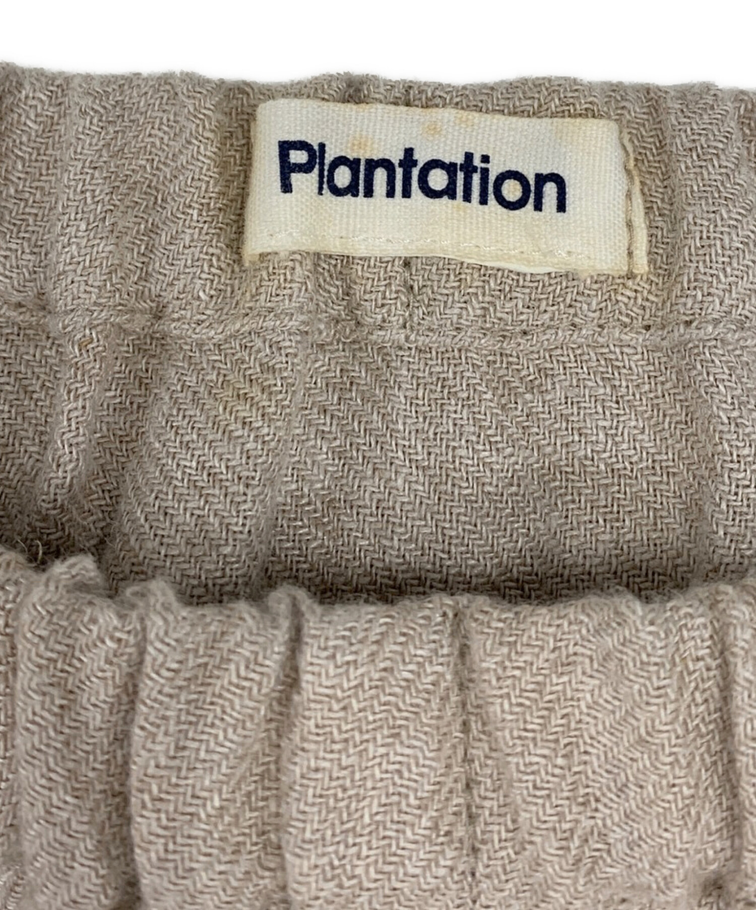 plantation (プランテーション) リネンセットアップ ベージュ サイズ:Ｍ