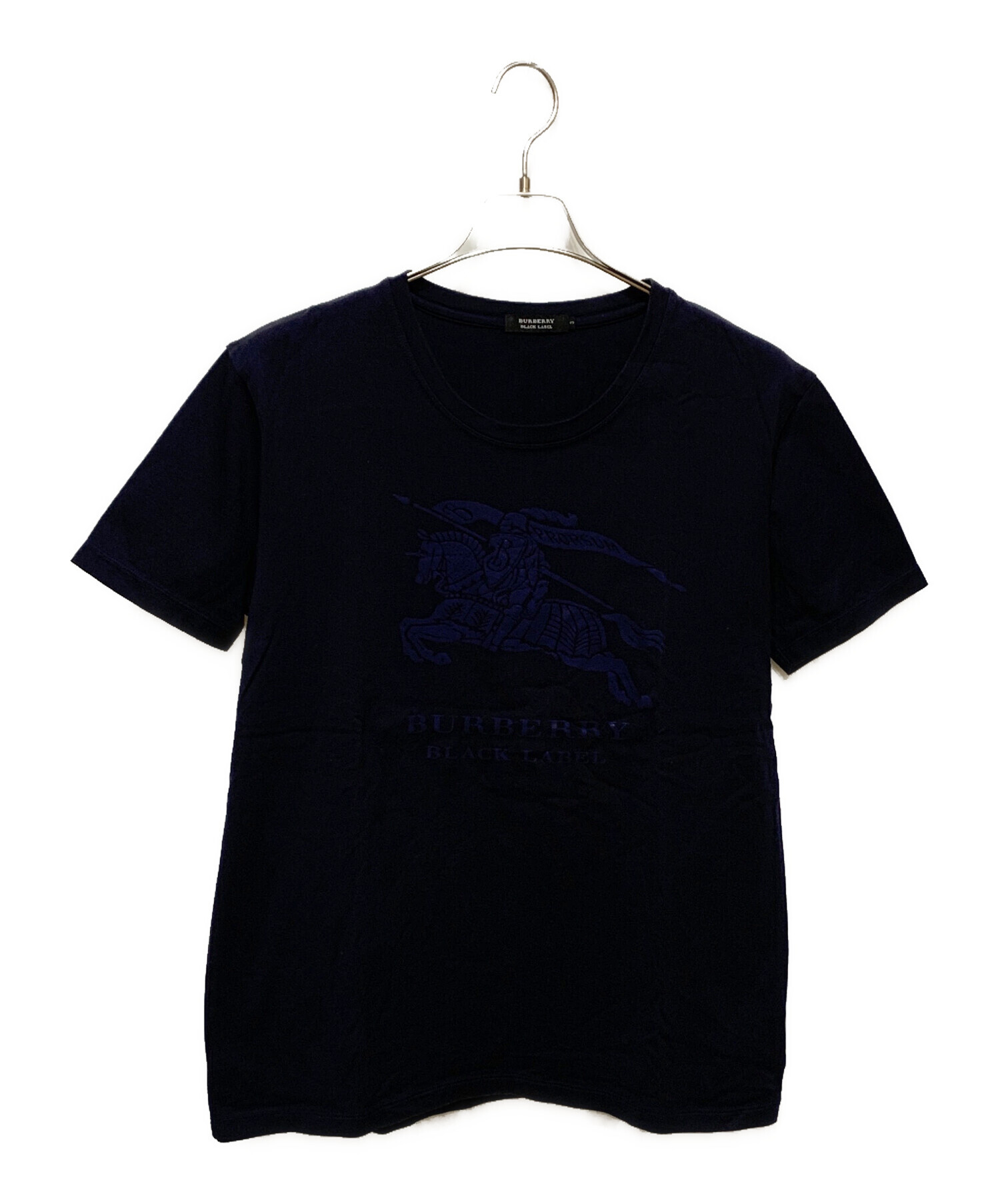 中古・古着通販】BURBERRY BLACK LABEL (バーバリーブラックレーベル) プリントTシャツ ネイビー サイズ:3｜ブランド・古着通販  トレファク公式【TREFAC FASHION】スマホサイト