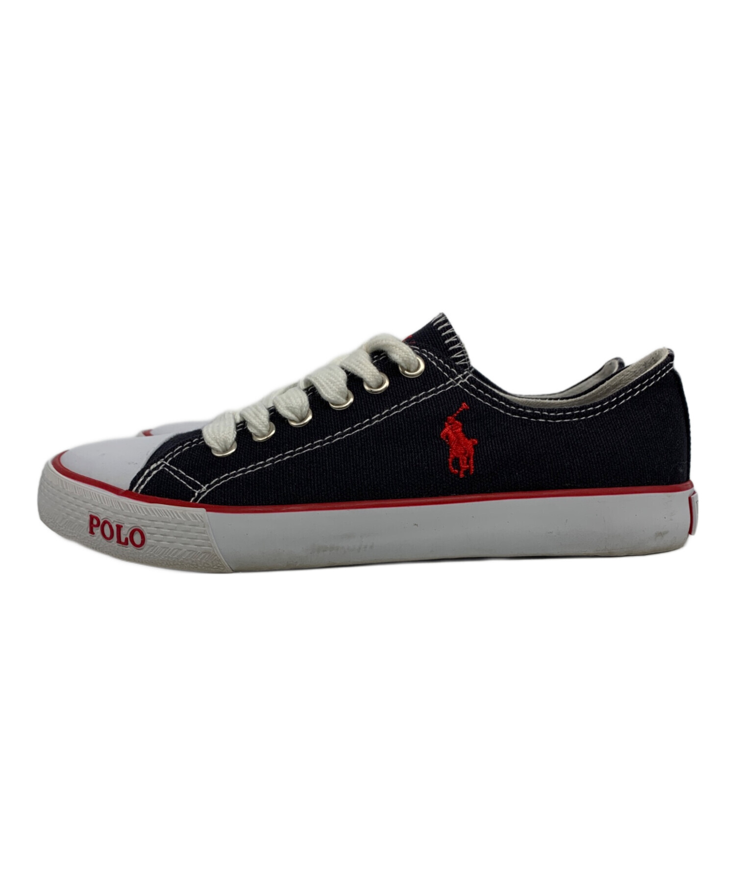 中古・古着通販】POLO RALPH LAUREN (ポロ・ラルフローレン) キャンバススニーカー ネイビー サイズ:23｜ブランド・古着通販  トレファク公式【TREFAC FASHION】スマホサイト