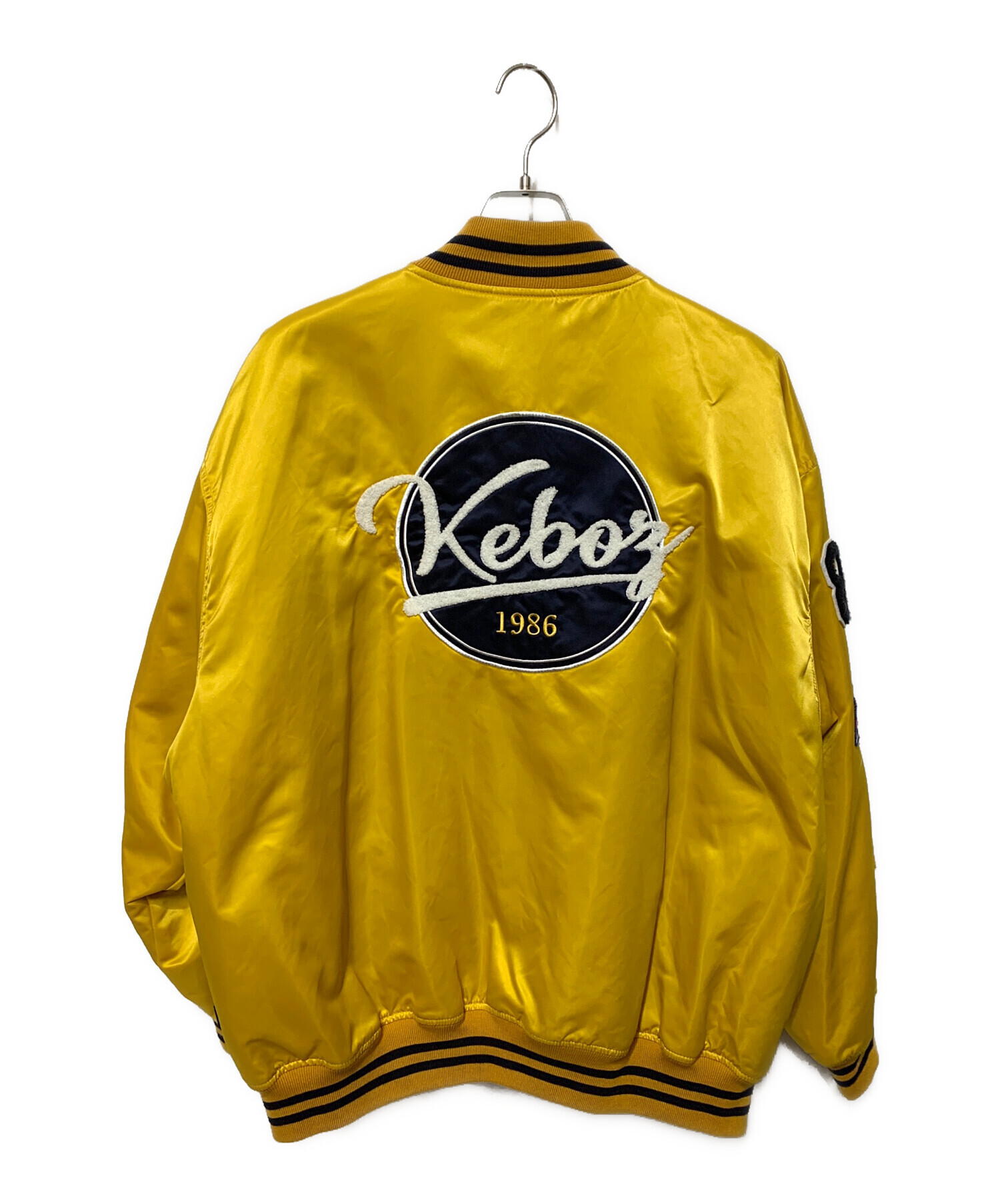 KEBOZ (ケボズ) FREAK'S STORE (フリークスストア) FULL DECORATION STADIUM JACKET イエロー  サイズ:L