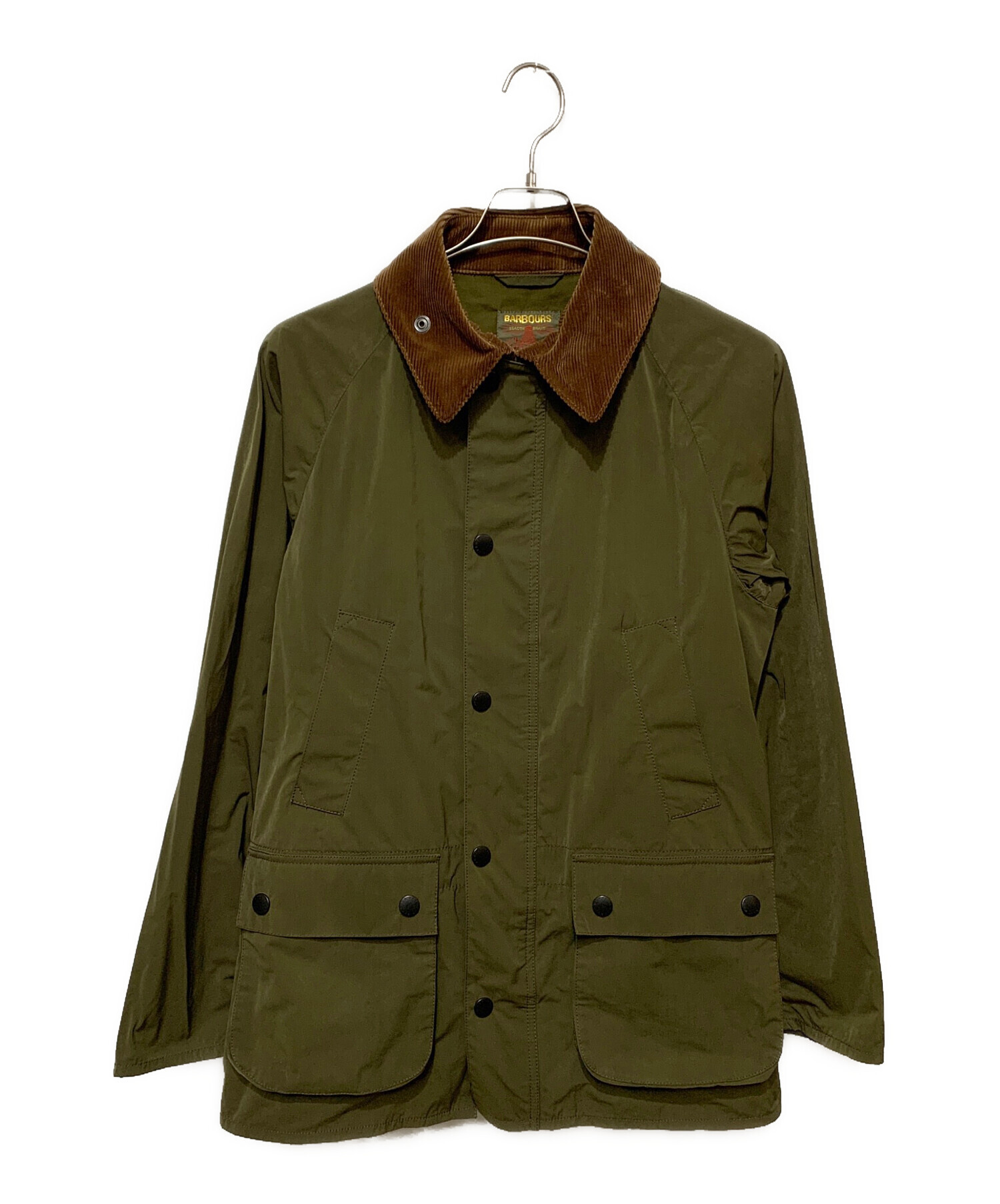 中古・古着通販】BARBOUR SOUTH SHIELDS (バブアーサウスシールド) 衿コーデュロイナイロンジャケット オリーブ  サイズ:L｜ブランド・古着通販 トレファク公式【TREFAC FASHION】スマホサイト