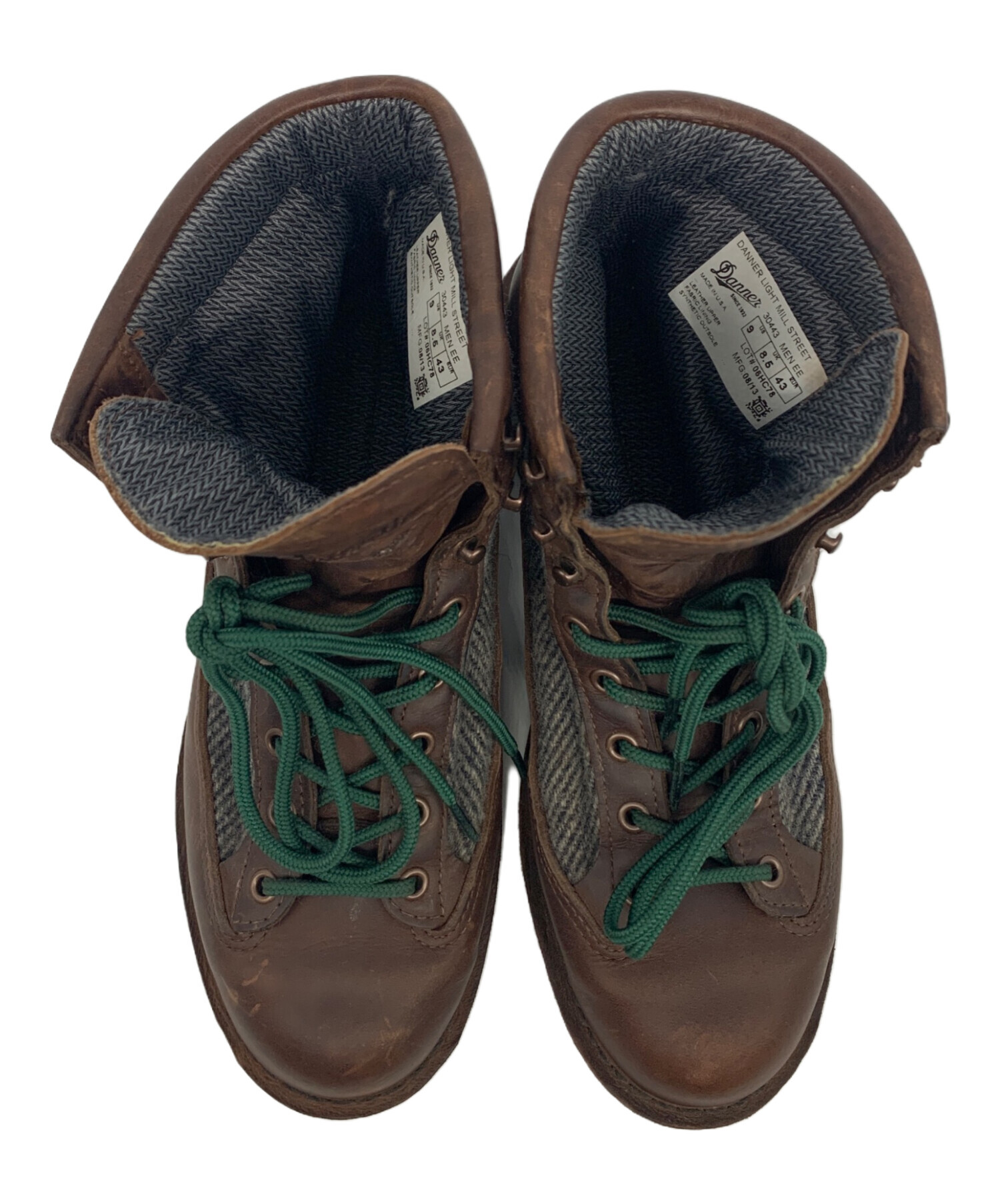 中古・古着通販】Danner (ダナー) WOOLRICH (ウールリッチ) LIGHT MILL STREET ブラウン×グレー  サイズ:US9｜ブランド・古着通販 トレファク公式【TREFAC FASHION】スマホサイト