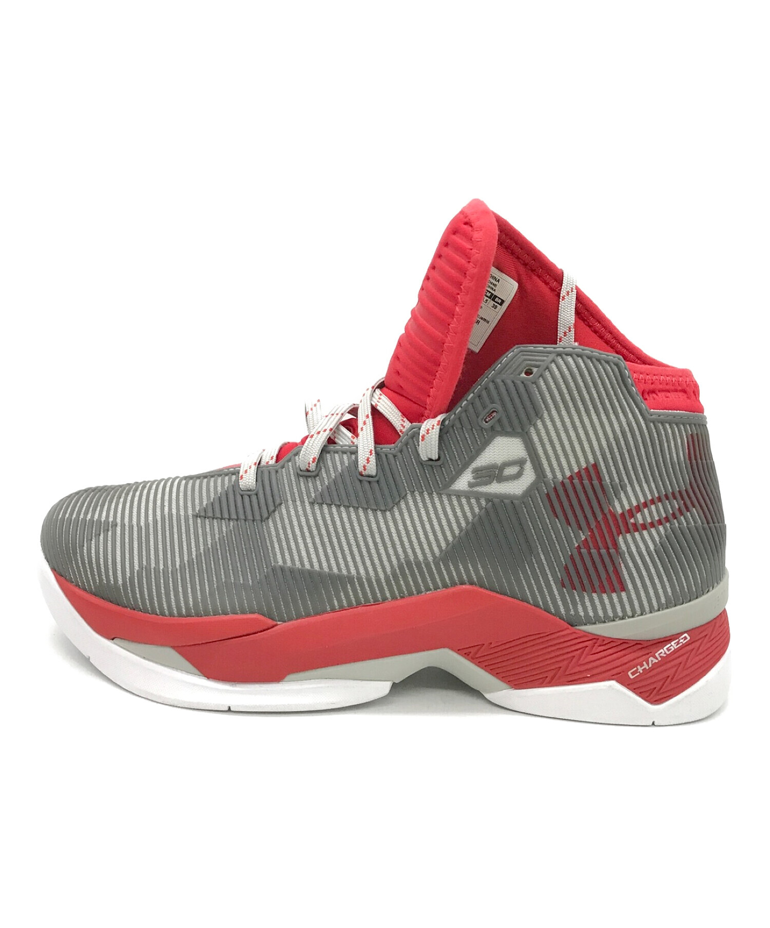 中古・古着通販】UNDER ARMOUR (アンダー アーマー) バスケットシューズ レッド×グレー サイズ:25.5｜ブランド・古着通販  トレファク公式【TREFAC FASHION】スマホサイト