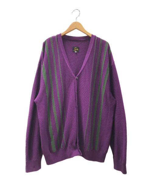 中古・古着通販】Needles (ニードルズ) V Neck Cardigan パープル