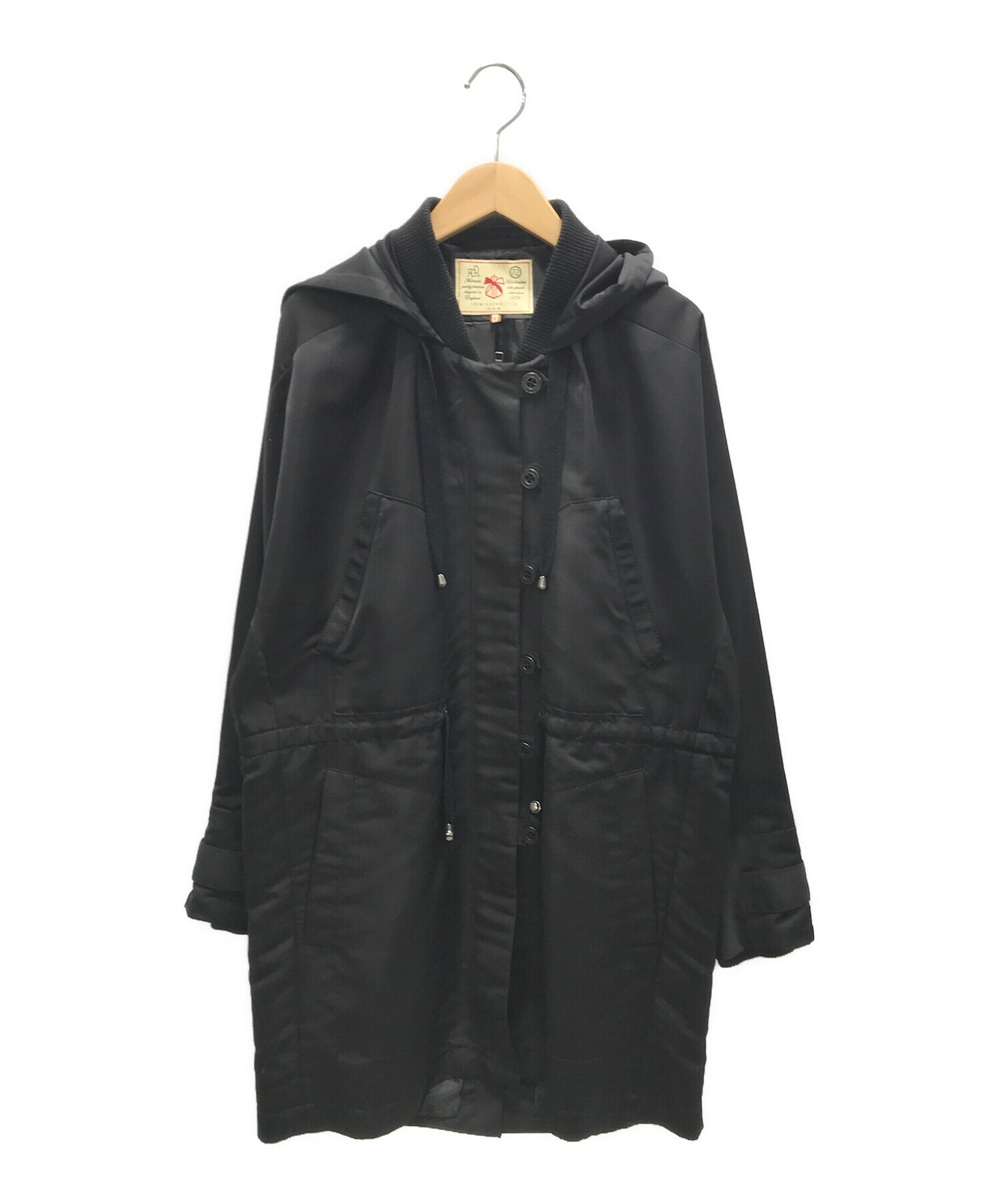 FRENCH CONNECTION (フレンチコネクション) フーデッドジャケット ブラック サイズ:6