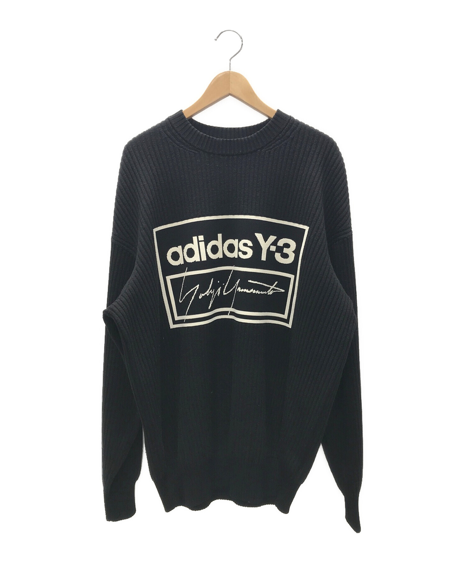 adidas (アディダス) Y-3 (ワイスリー) Tech knit Crew Sweater ブラック サイズ:XXS
