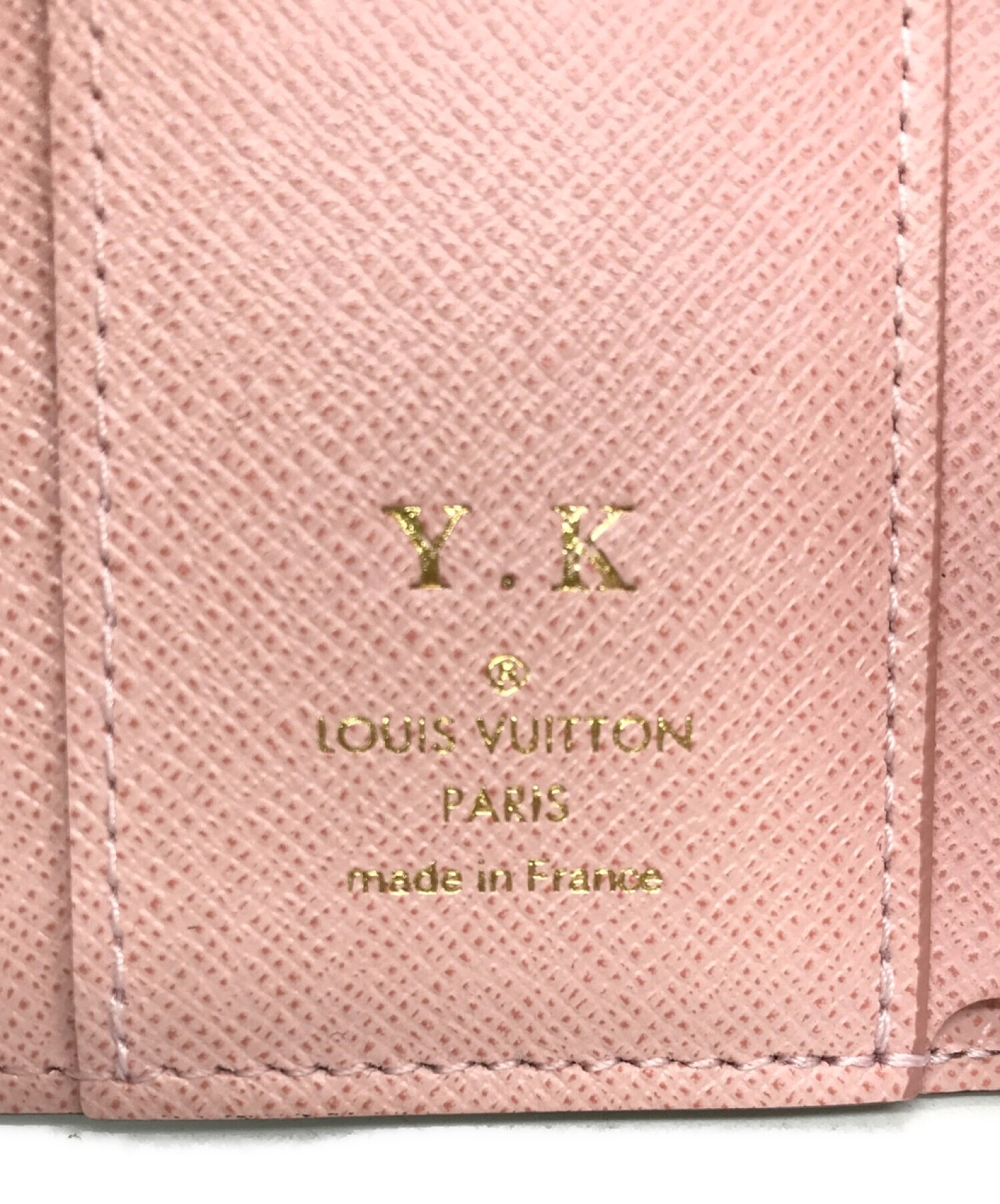 LOUIS VUITTON (ルイ ヴィトン) ポルトフォイユ ゾエ モノグラム/財布/3つ折り財布/パスケース ブラウン×ピンク