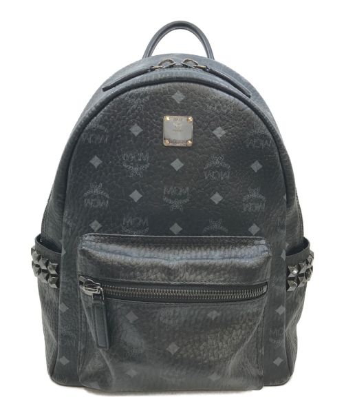 【中古・古着通販】MCM (エムシーエム) スタッズリュック ブラック