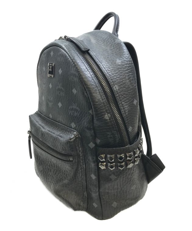 中古・古着通販】MCM (エムシーエム) スタッズリュック ブラック ...