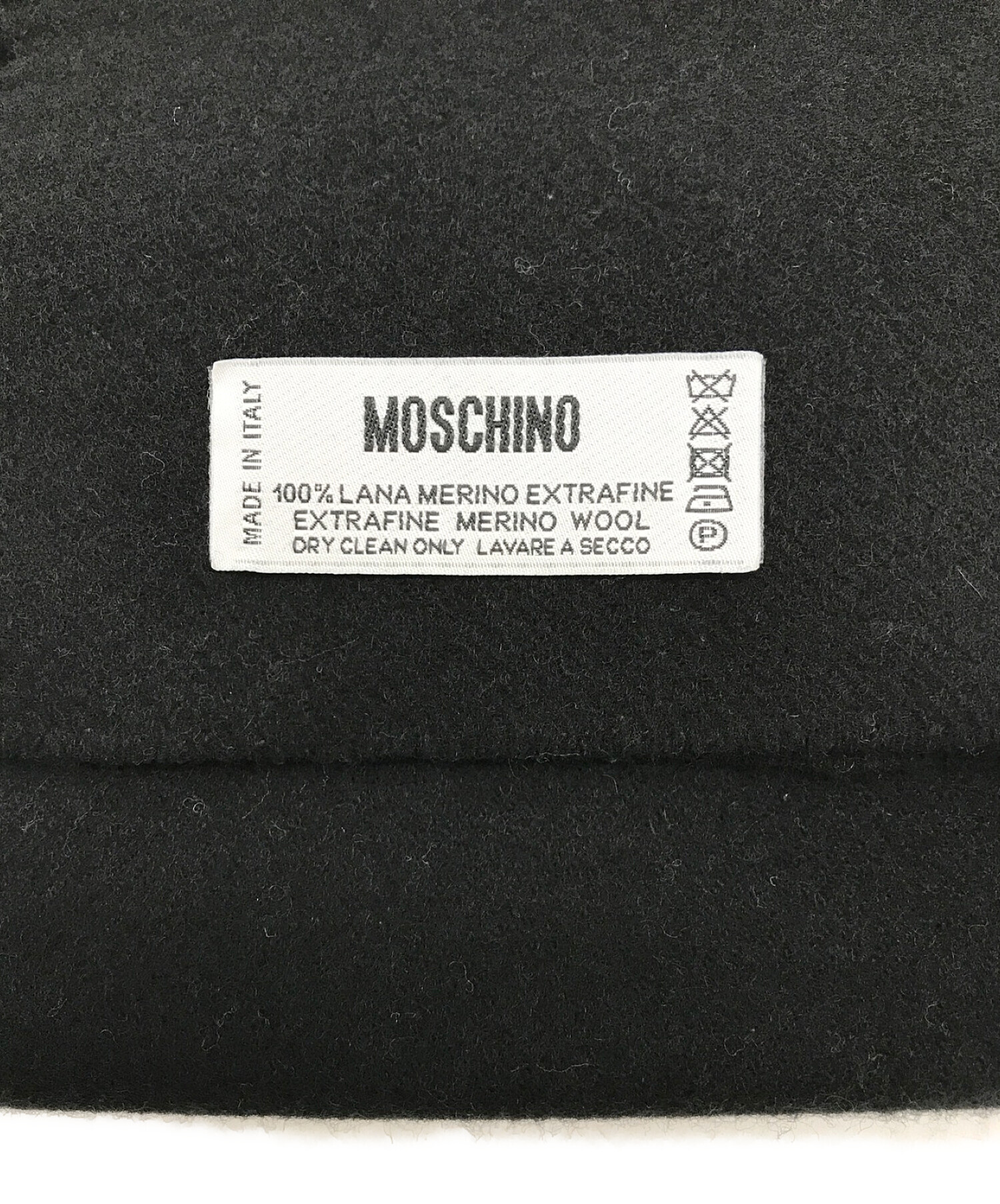 MOSCHINO (モスキーノ) マフラー ブラック