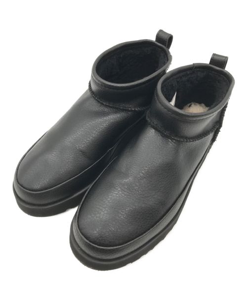 【中古・古着通販】UGG (アグ) レザーブーツ ブラック サイズ:24