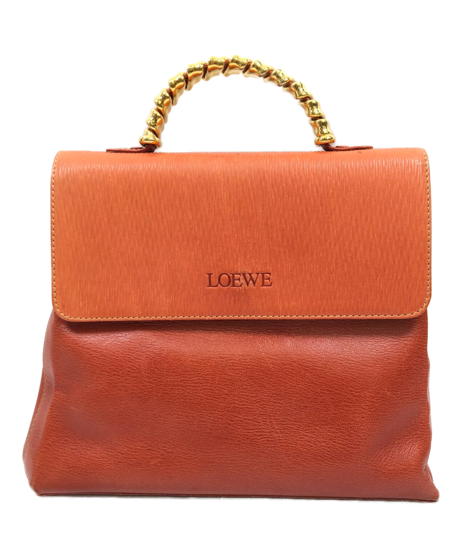 LOEWE (ロエベ) ヴィンテージ2WAYショルダーバッグ/ショルダーバッグ/ハンドバッグ オレンジ