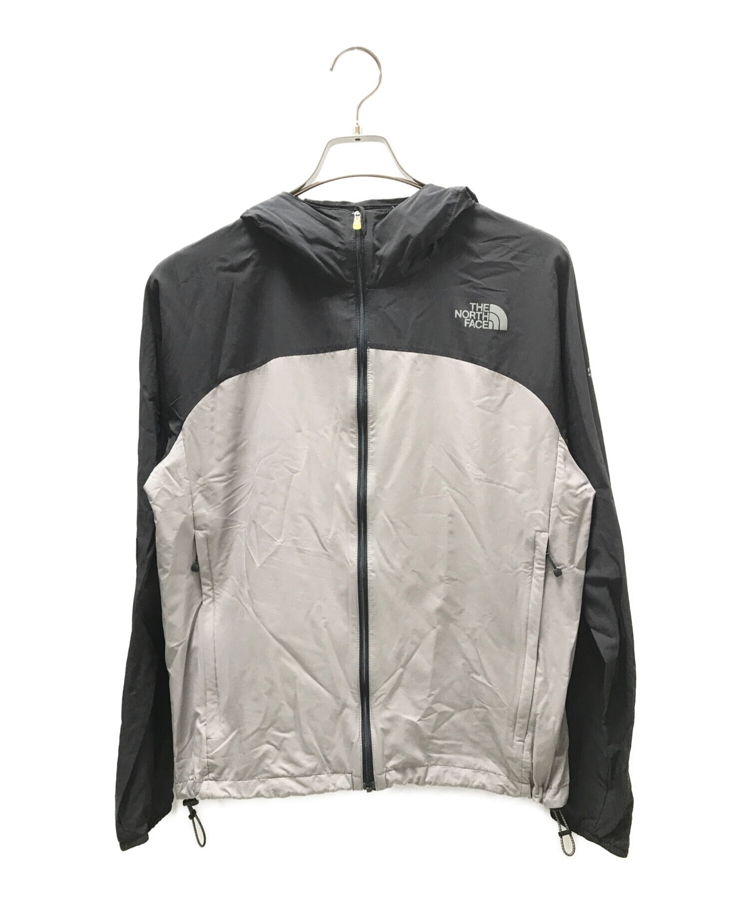 THE NORTH FACE (ザ ノース フェイス) スワローテイルフーディーナイロンフードジャケット ブラック×グレー サイズ:S