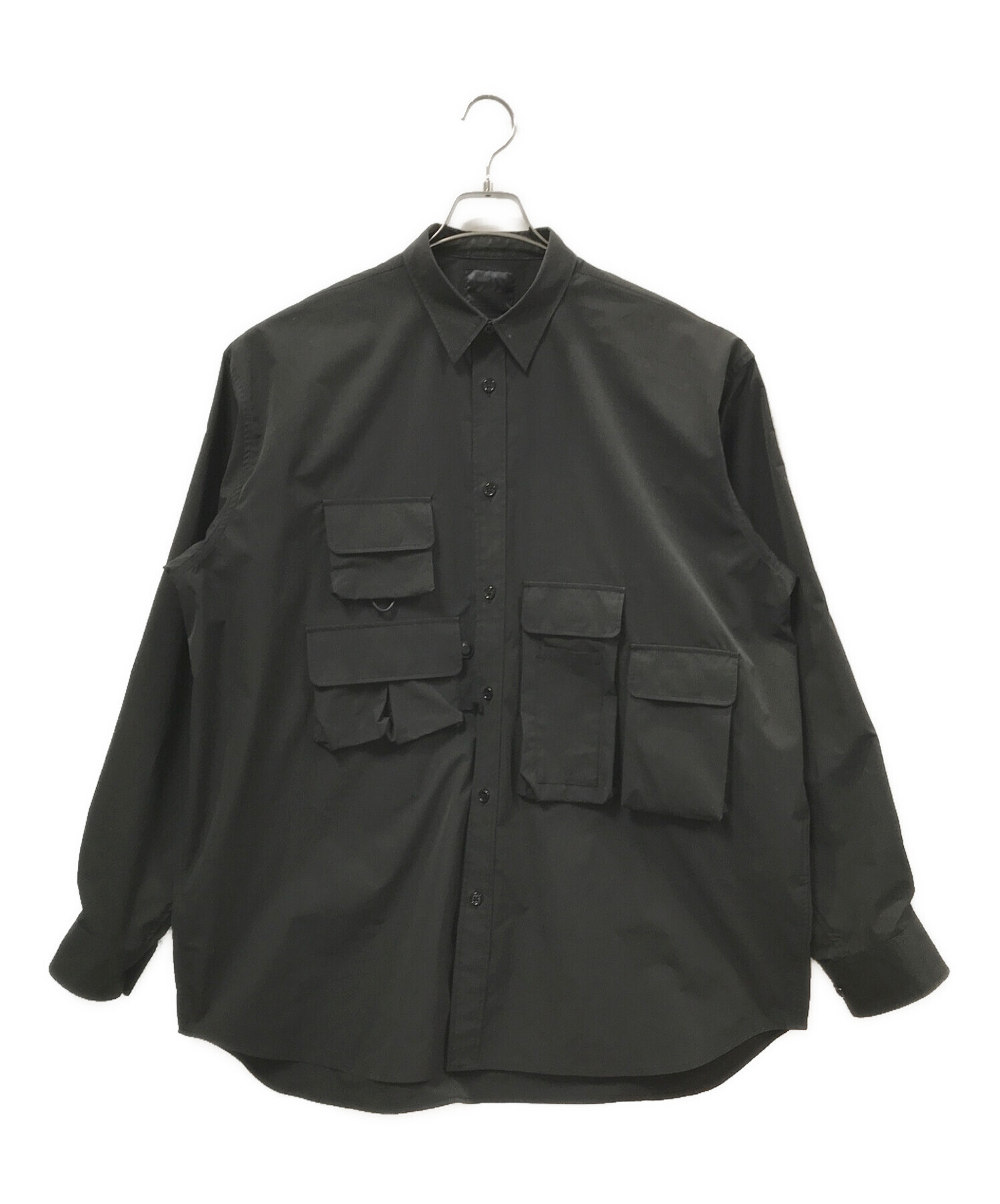 DAIWA PIER39 (ダイワ ピア39) Mulch Pocket Easy  Shirts（マルチポケットイージーシャツ）/フィッシングシャツ/長袖シャツ/シャツ ブラック サイズ:L
