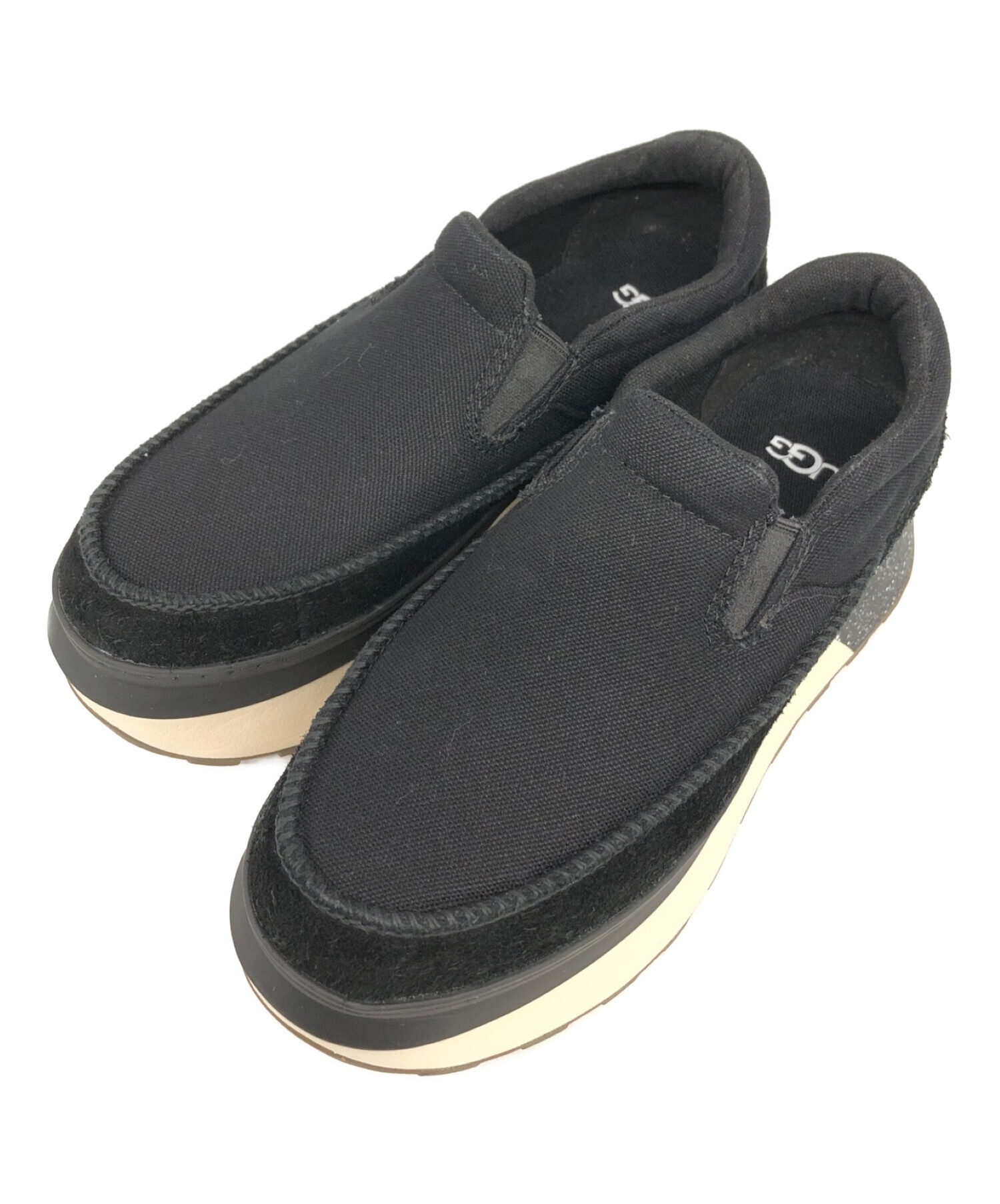 UGG (アグ) Marin Slip On/マリン スリッポン/プラットフォームソールスリッポンシューズ ブラック サイズ:23.5