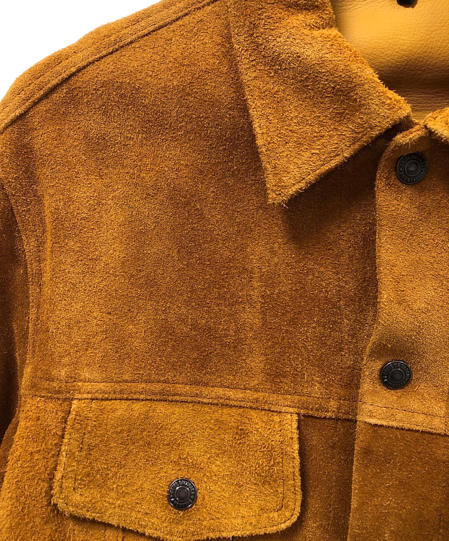 A vontade (アボンタージ) Suede Trucker Jacket/スエード ブラウン サイズ:Ｍ